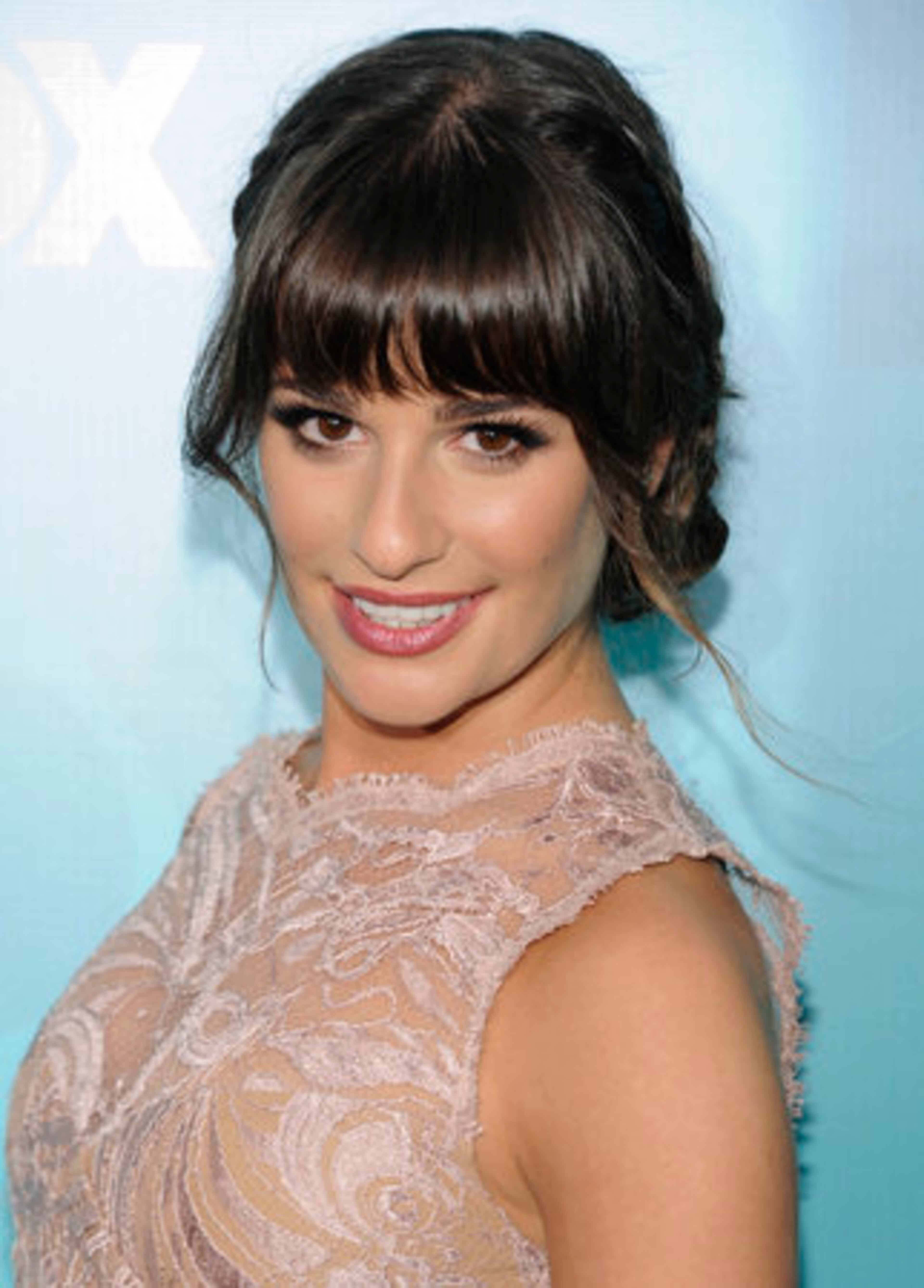Actress Lea Michele attends the FOX network upfront presentation party at Wollman Rink, Monday, May 14, 2012 in New York.