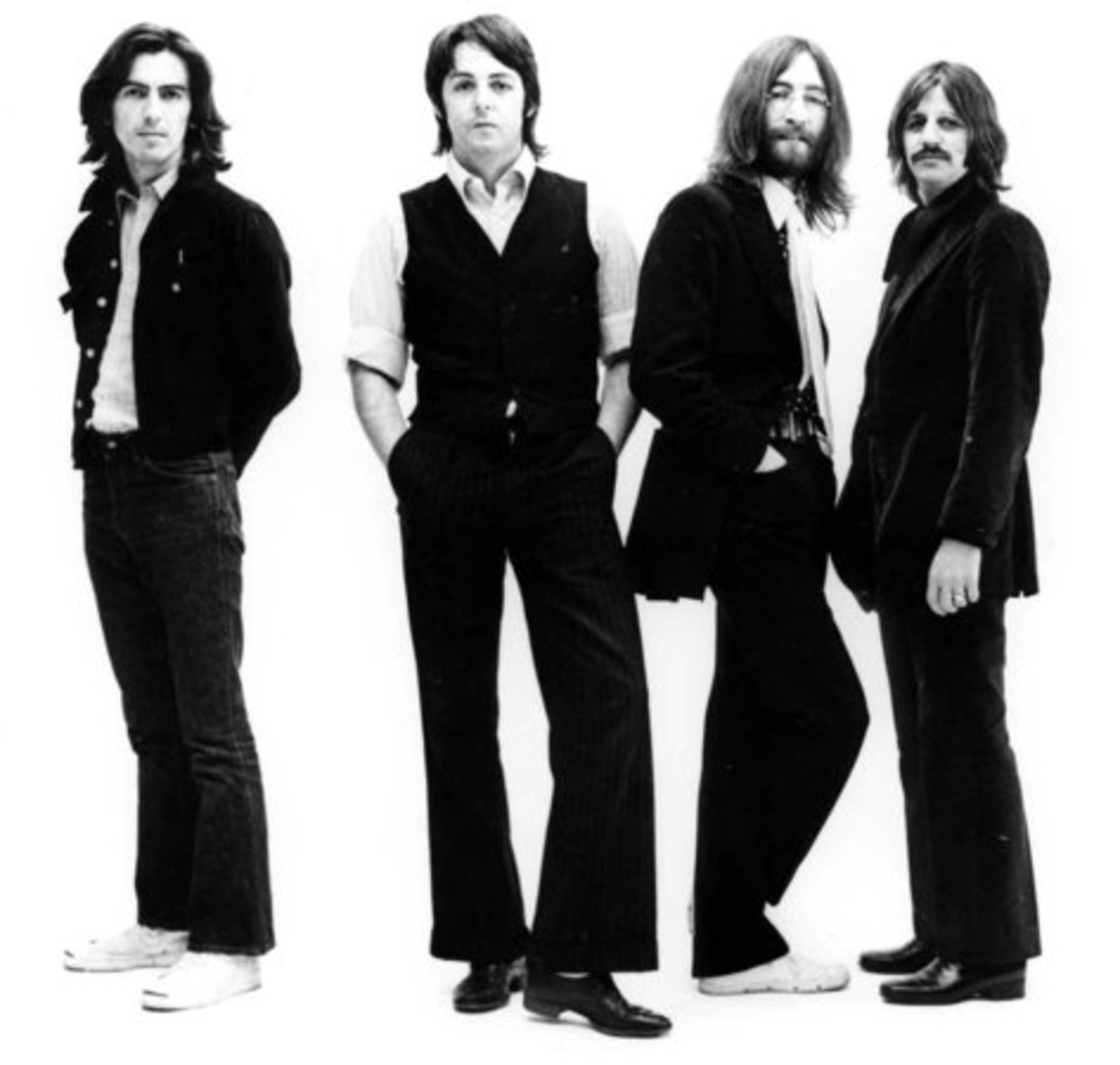 THE BEATLES perform their last live concert together. Lennon (second from right) announces to the other Beatles that he intends to leave the group.