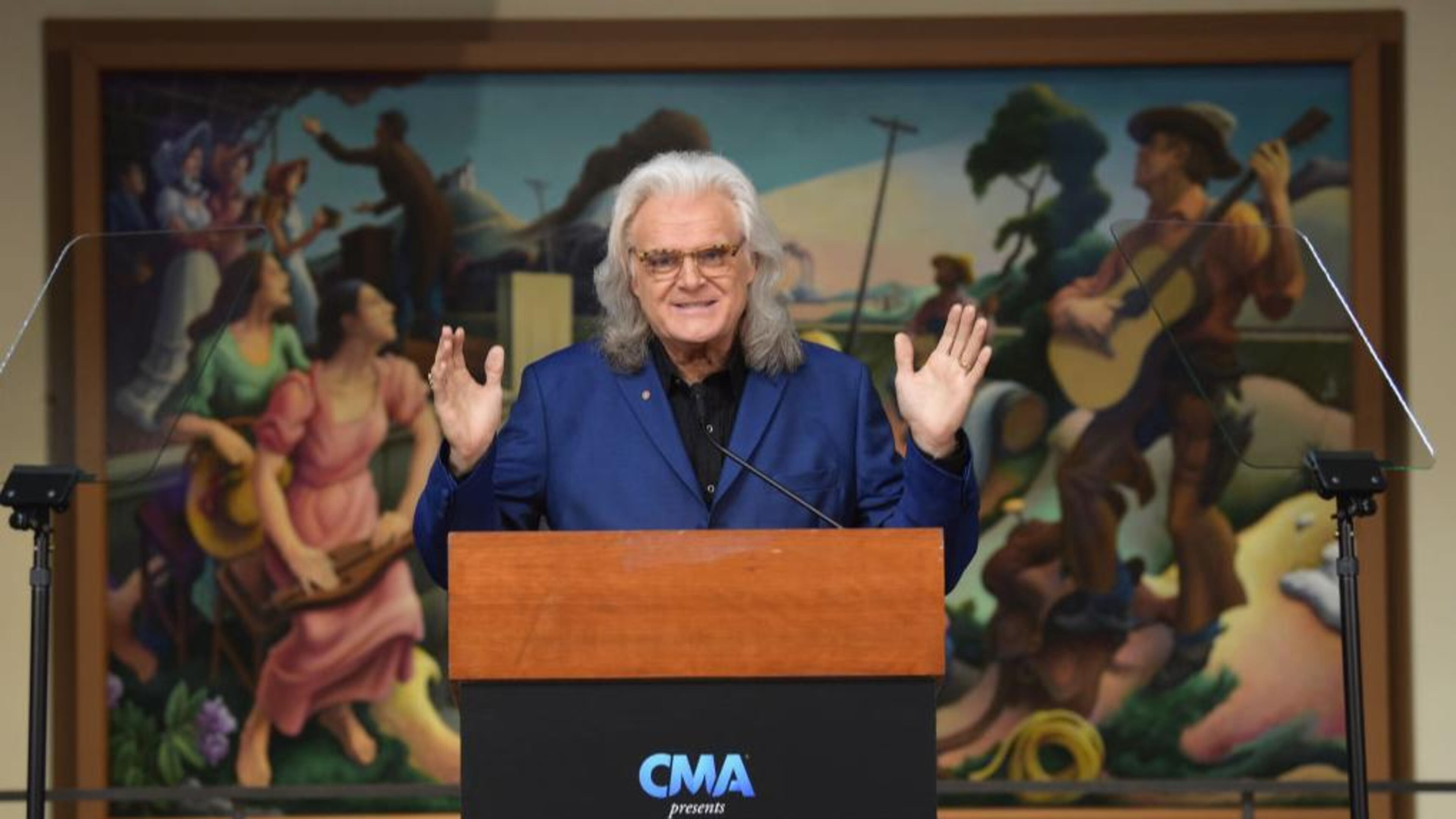 NASHVILLE, TN - MARCH 27: Singer Ricky Skaggs attends the 2018 Country Music Hall Of Fame Inductees Announcement at Country Music Hall of Fame and Museum on March 27, 2018 in Nashville, Tennessee. (Photo by Jason Kempin/Getty Images)