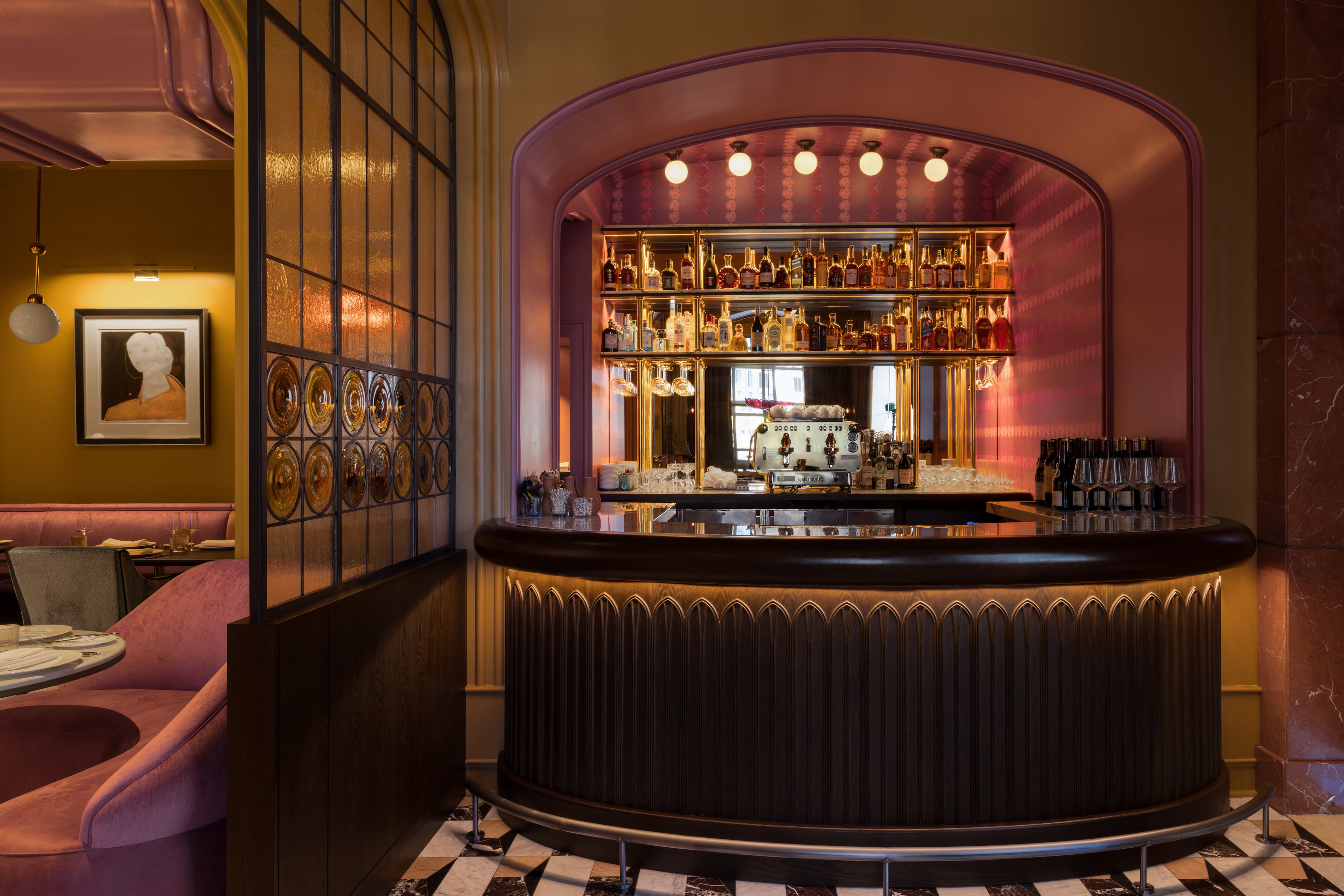 Smith Hanes Studio designed the interior of Brasserie Margot, the Four Seasons Hotel Atlanta's Parisian-inspired restaurant. (Courtesy of Tomas Espinoza)