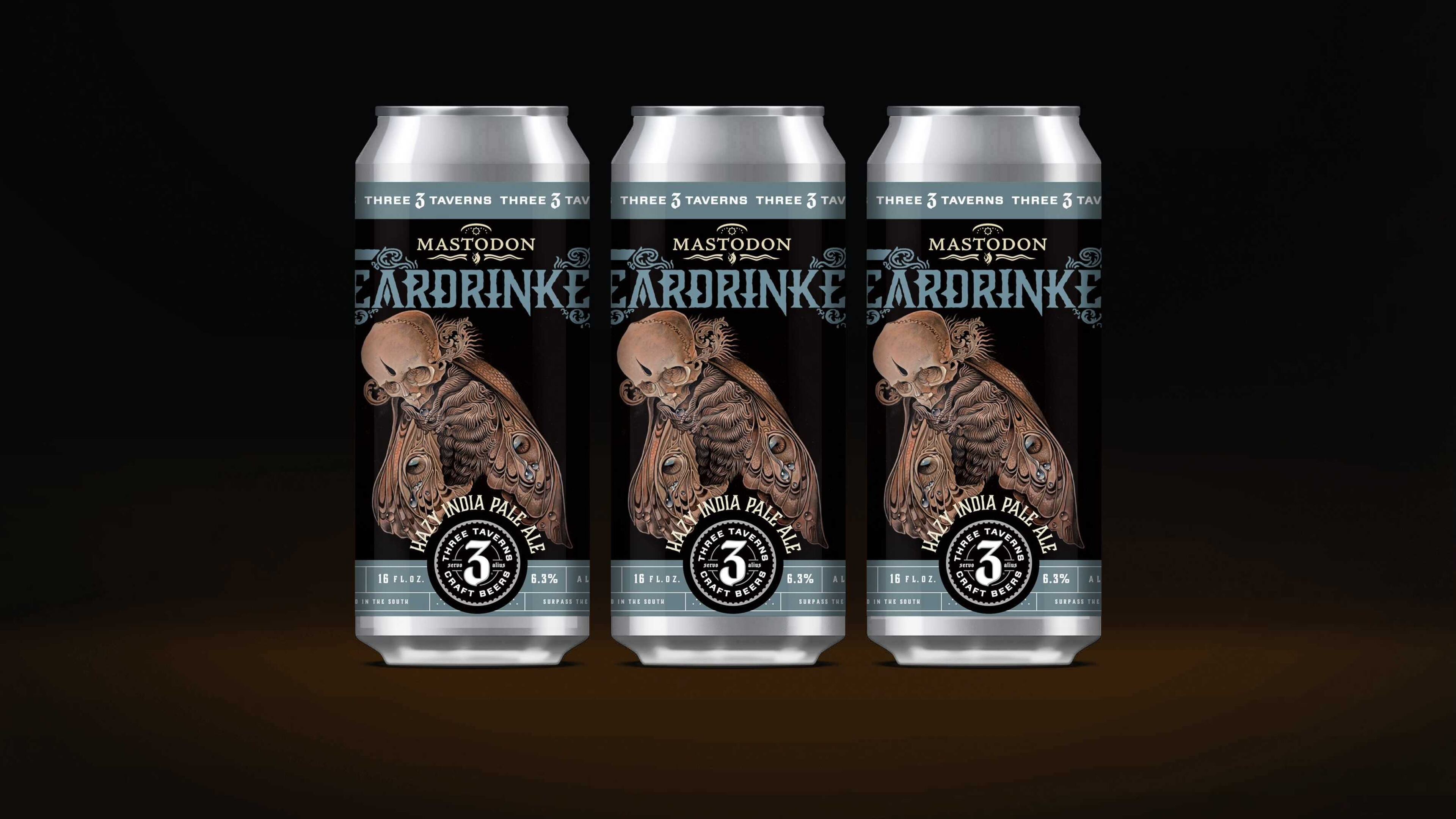 Teardrinker Hazy IPA is Three Taverns' new collaboration with Mastodon. / Courtesy of Three Taverns Brewing