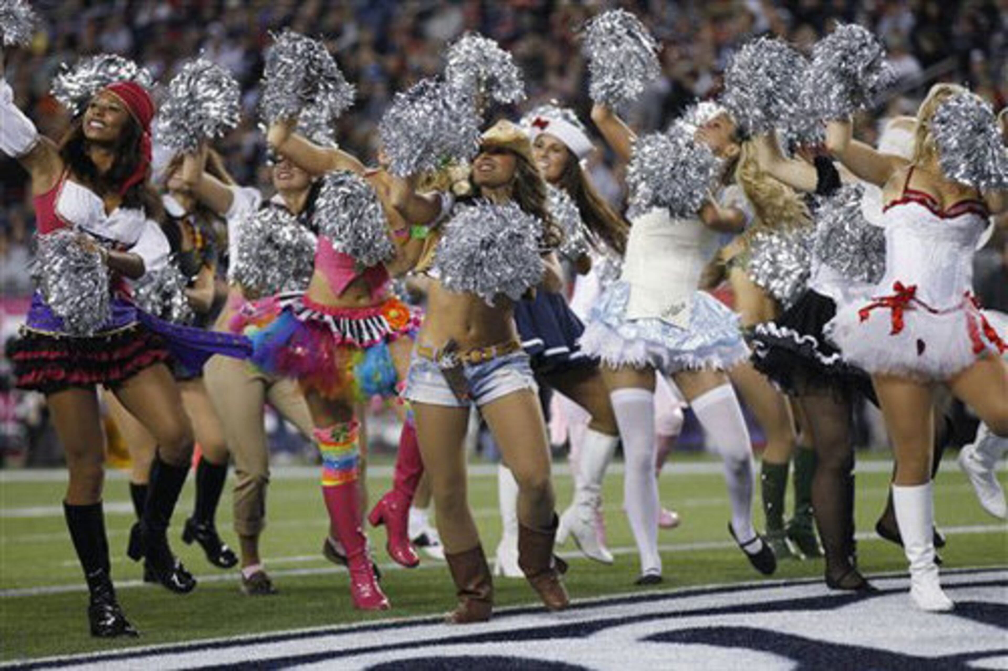 Pom poms are optional, but really add some pizazz to any Halloween costume.