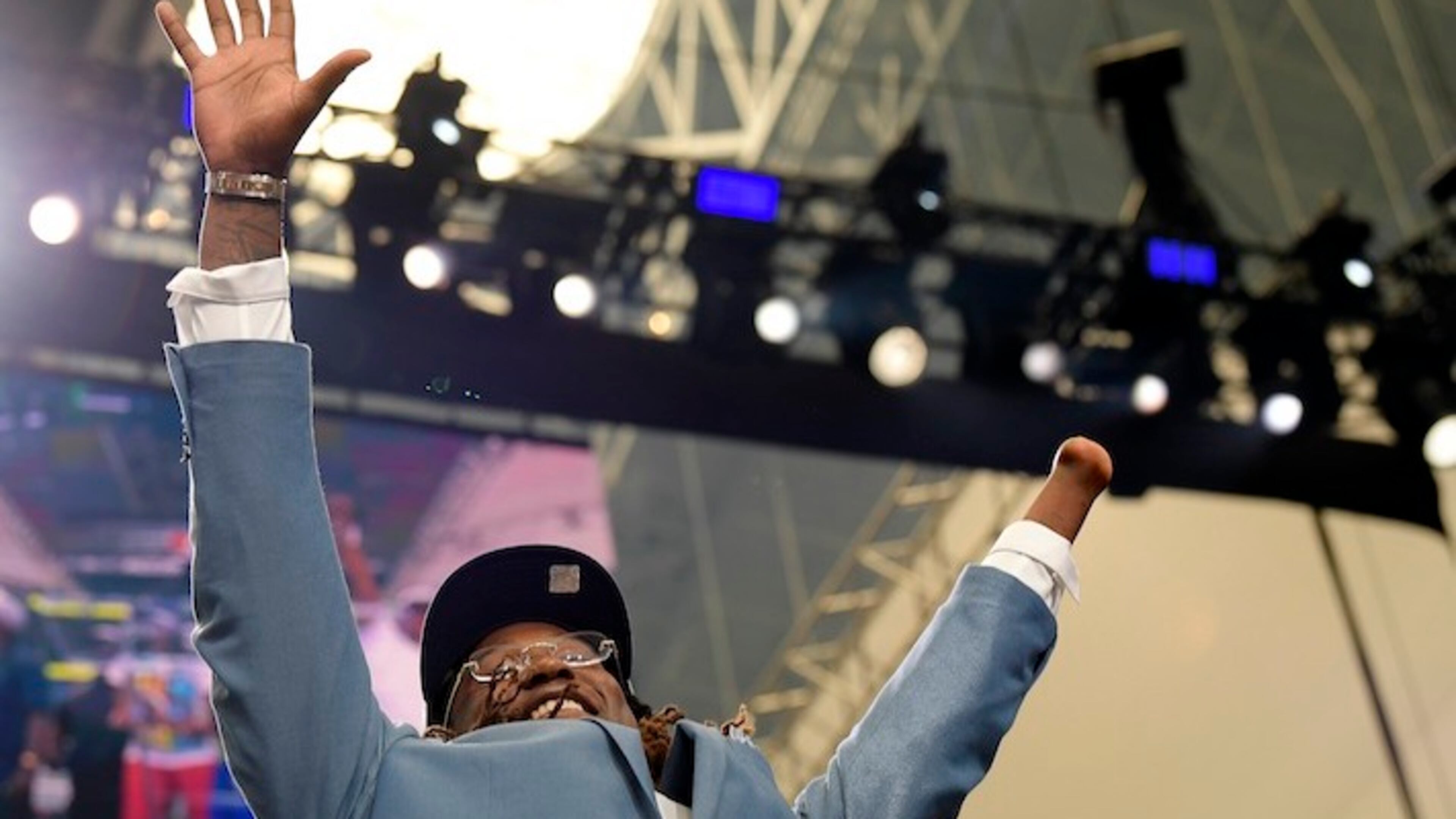 The Seattle Seahawks selected UCF linebacker Shaquem Griffin in the fifth round, 141st overall, during the final day of the 2018 NFL Draft at AT&T Stadium in Arlington, Texas, on Saturday, April 28, 2018. (Max Faulkner/Fort Worth Star-Telegram/TNS)