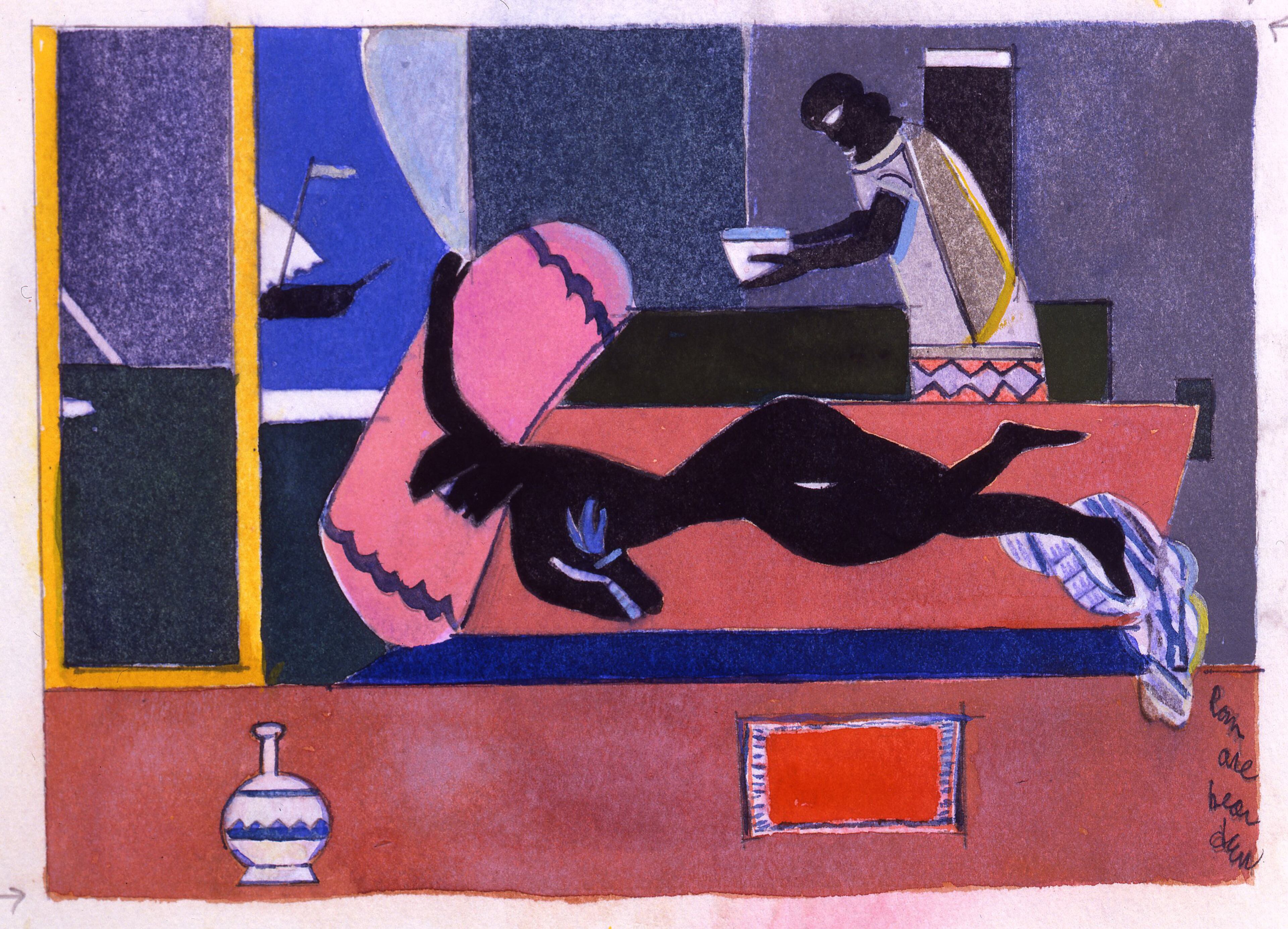 "Odysseus Leaves Circe" -- From Romare Bearden's 1970s series interpreting Homer's epic poem "The Odyssey."