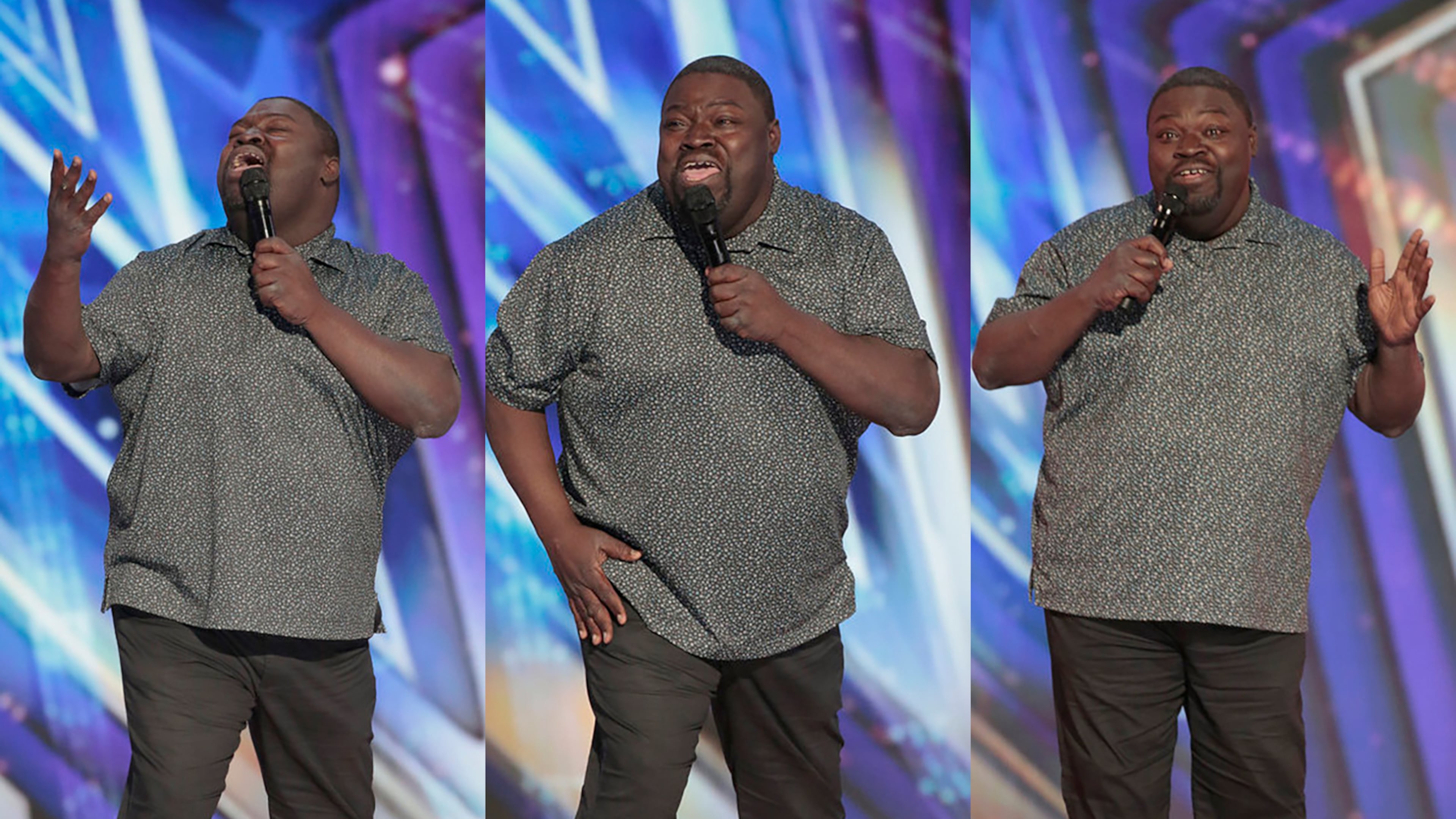 Ashford Sanders of Atlanta got four yeses from judges during his initial audition that aired on NBC's "America's Got Talent" on July 14, 2026. He will be on the live show airing Tuesday, Aug. 18. (Courtesy of NBC)