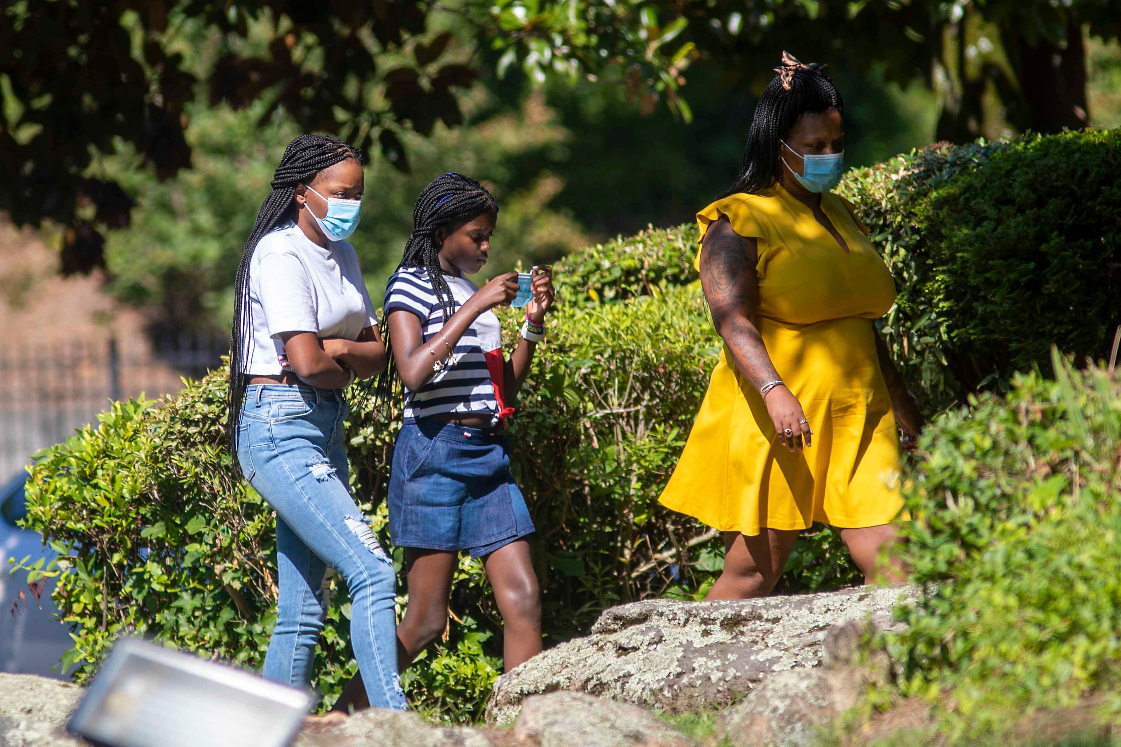 07/14/2020 - Atlanta, Georgia - People visited Murray Brothers Funeral Home to pay their respects to Secoriea Turner during public viewing in Atlanta, Tuesday, July 14, 2020. (ALYSSA POINTER / ALYSSA.POINTER@AJC.COM)