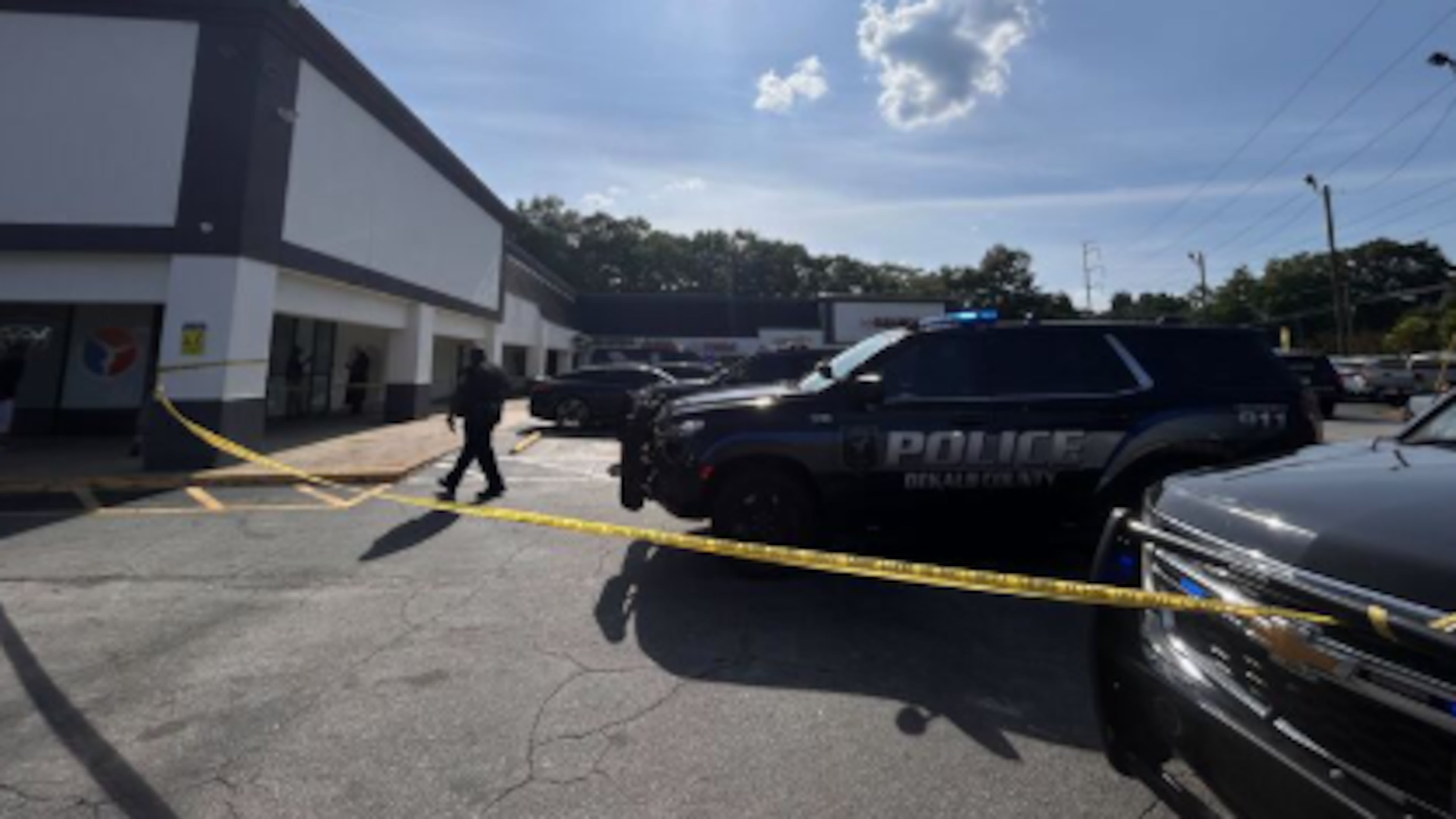 The triple shooting happened in the 1100 block of South Hairston Road on Friday, June 20, 2025. (Caroline Silva/AJC)