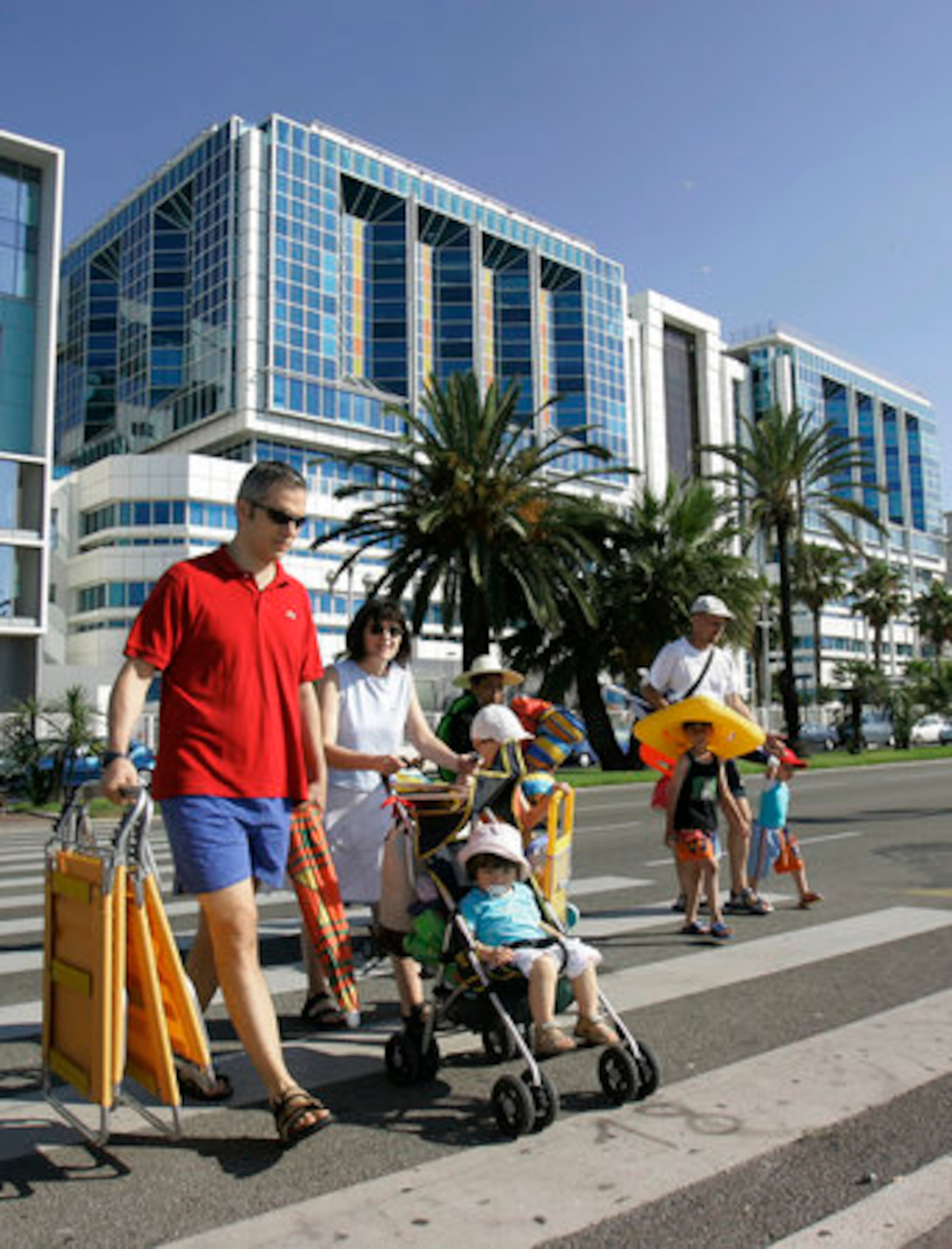 A view of the hospital in southern France on Sunday.