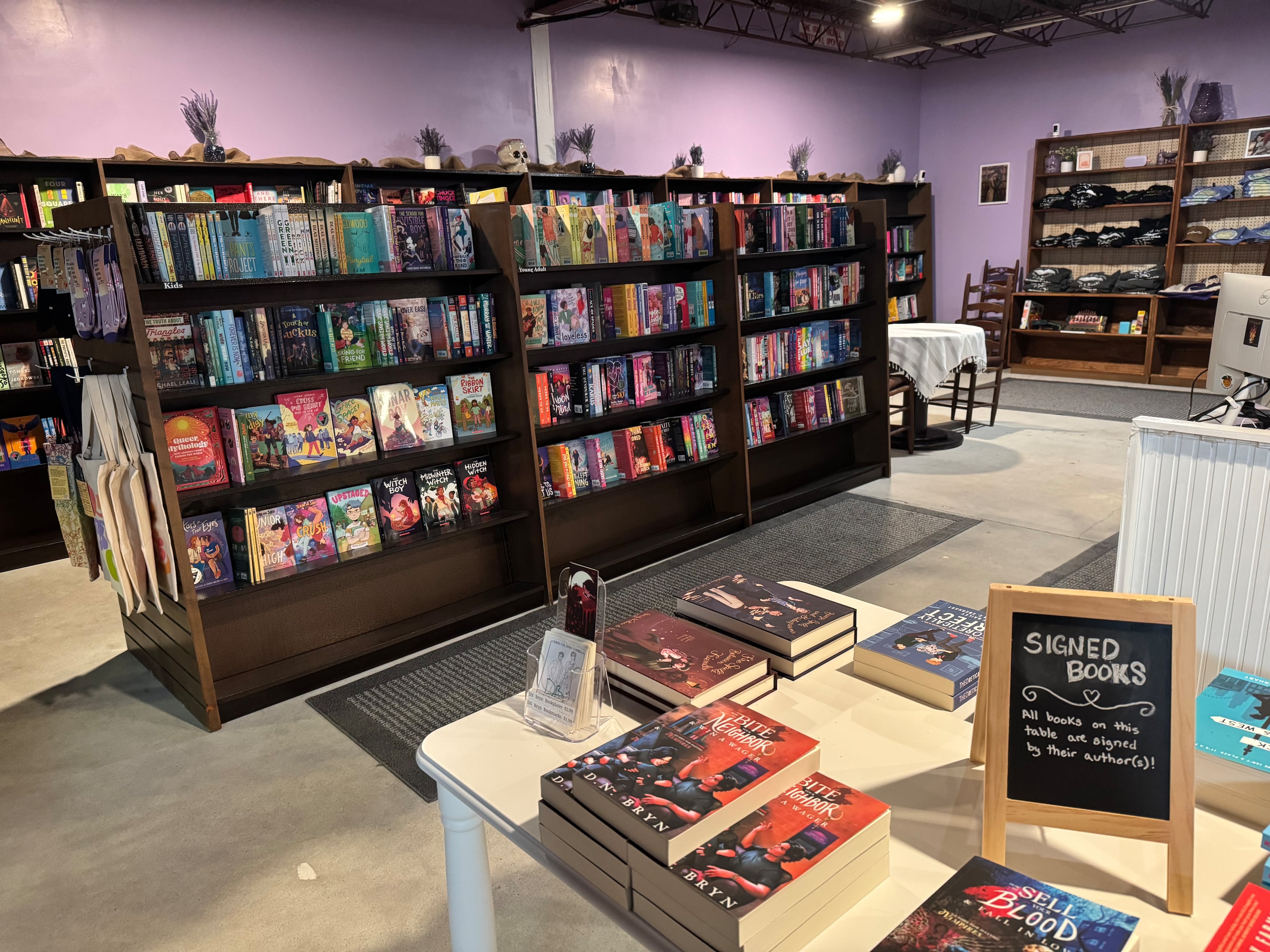 The Lavender Bookshop in Marietta carries only books that feature an LGBTQ+ protagonist. Courtesy of The Lavender Bookshop