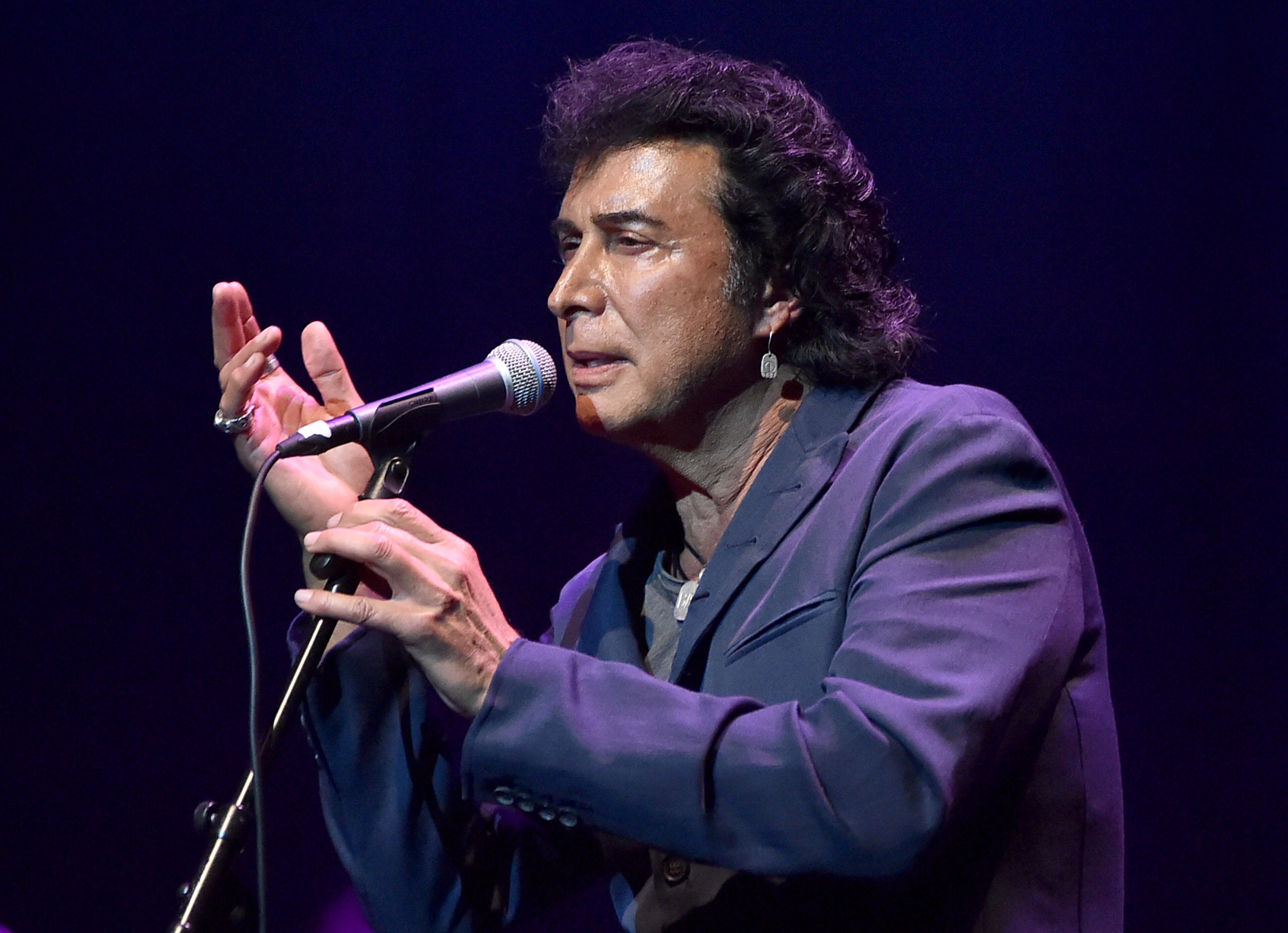 LOS ANGELES, CA - APRIL 07: Singer Andy Kim performs onstage during The David Lynch Foundation's DLF Live Celebration of the 60th Anniversary of Allen Ginsberg's "HOWL" with Music, Words, and Funny People at The Theatre at Ace Hotel on April 7, 2015 in Los Angeles, California. (Photo by Kevin Winter/Getty Images)