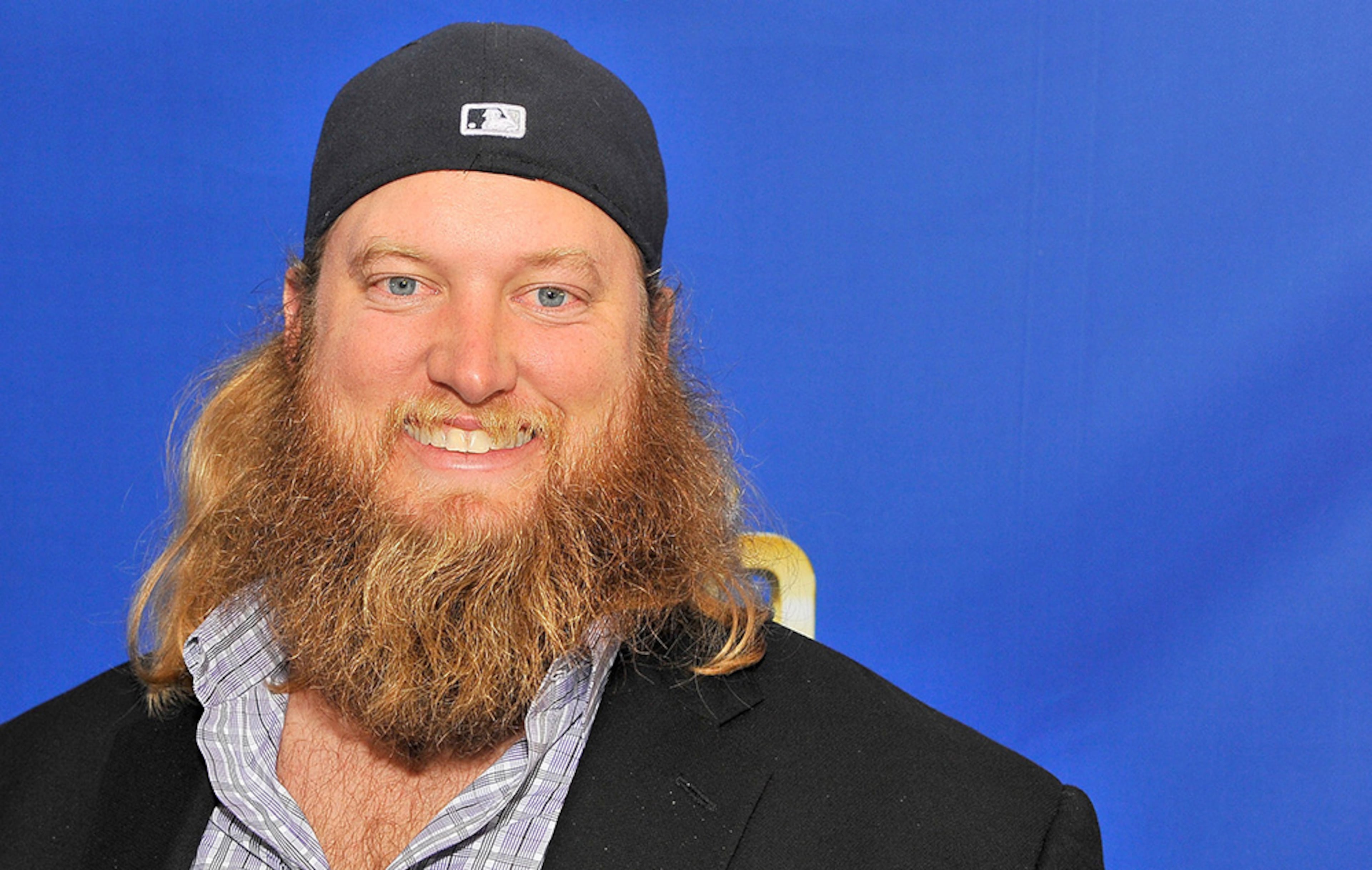 Nick Mangold, a center for the New York Jets, introduced Donald Trump at an Ohio campaign rally.