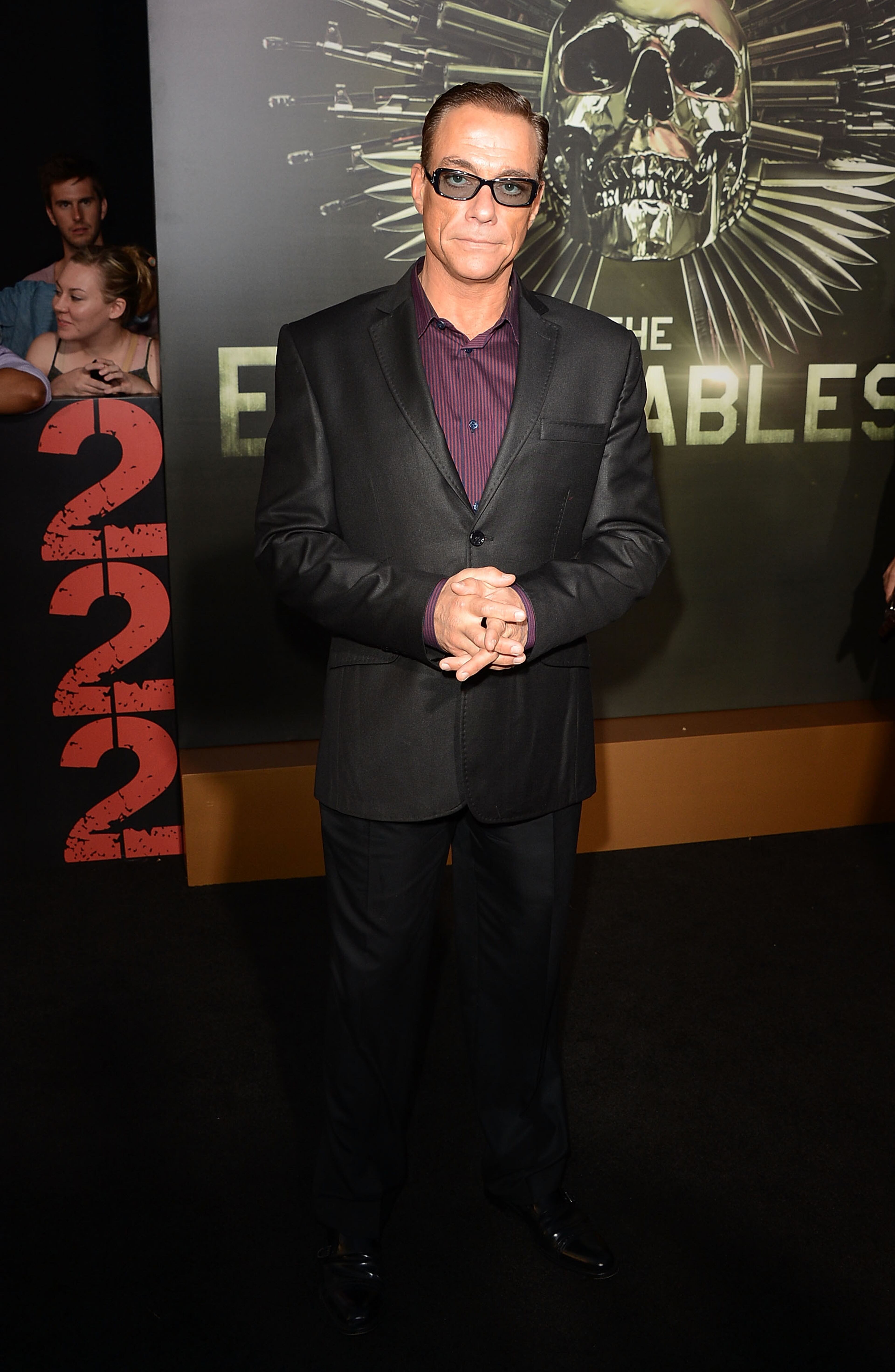 HOLLYWOOD, CA - AUGUST 15: Actor Jean-Claude Van Damme arrives at Lionsgate Films' 'The Expendables 2' premiere on August 15, 2012 in Hollywood, California. (Photo by Jason Merritt/Getty Images)