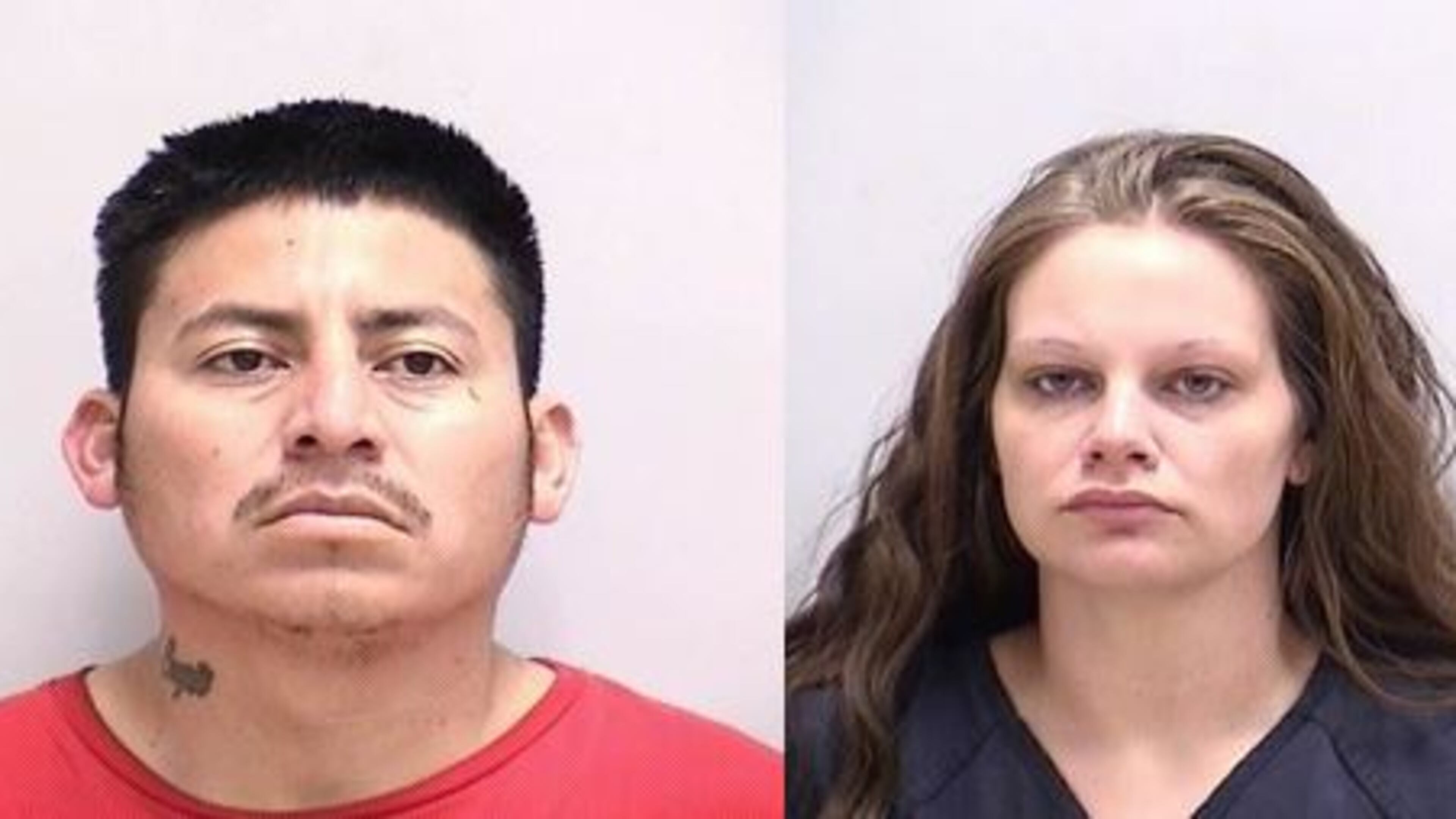 Wilmar Perez (left) and Katherine Barlow were arrested on multiple charges following an attempted home invasion.