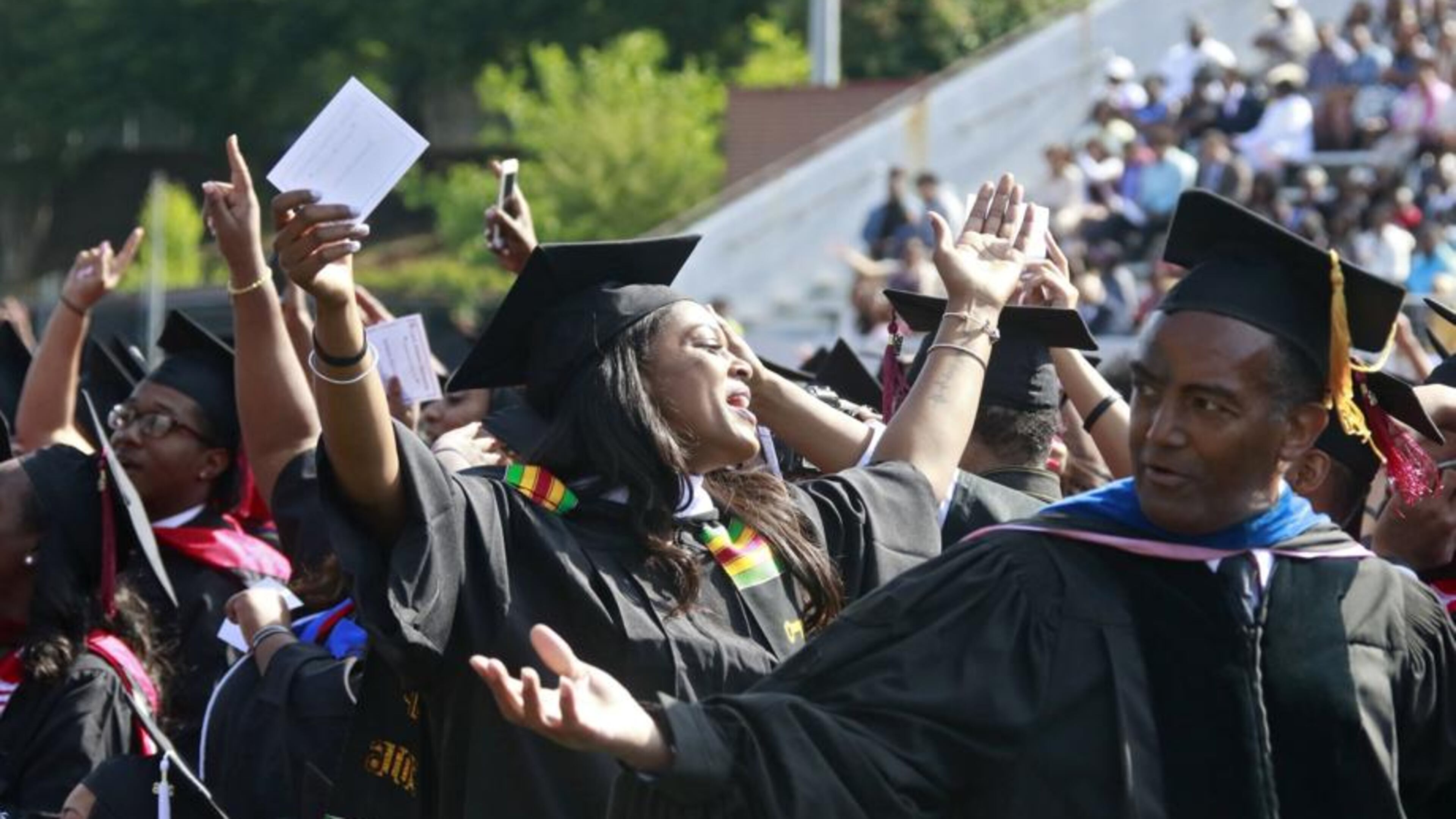 Clark Atlanta University plans to hold its 2017 commencement event Monday. BOB ANDRES / BANDRES@AJC.COM
