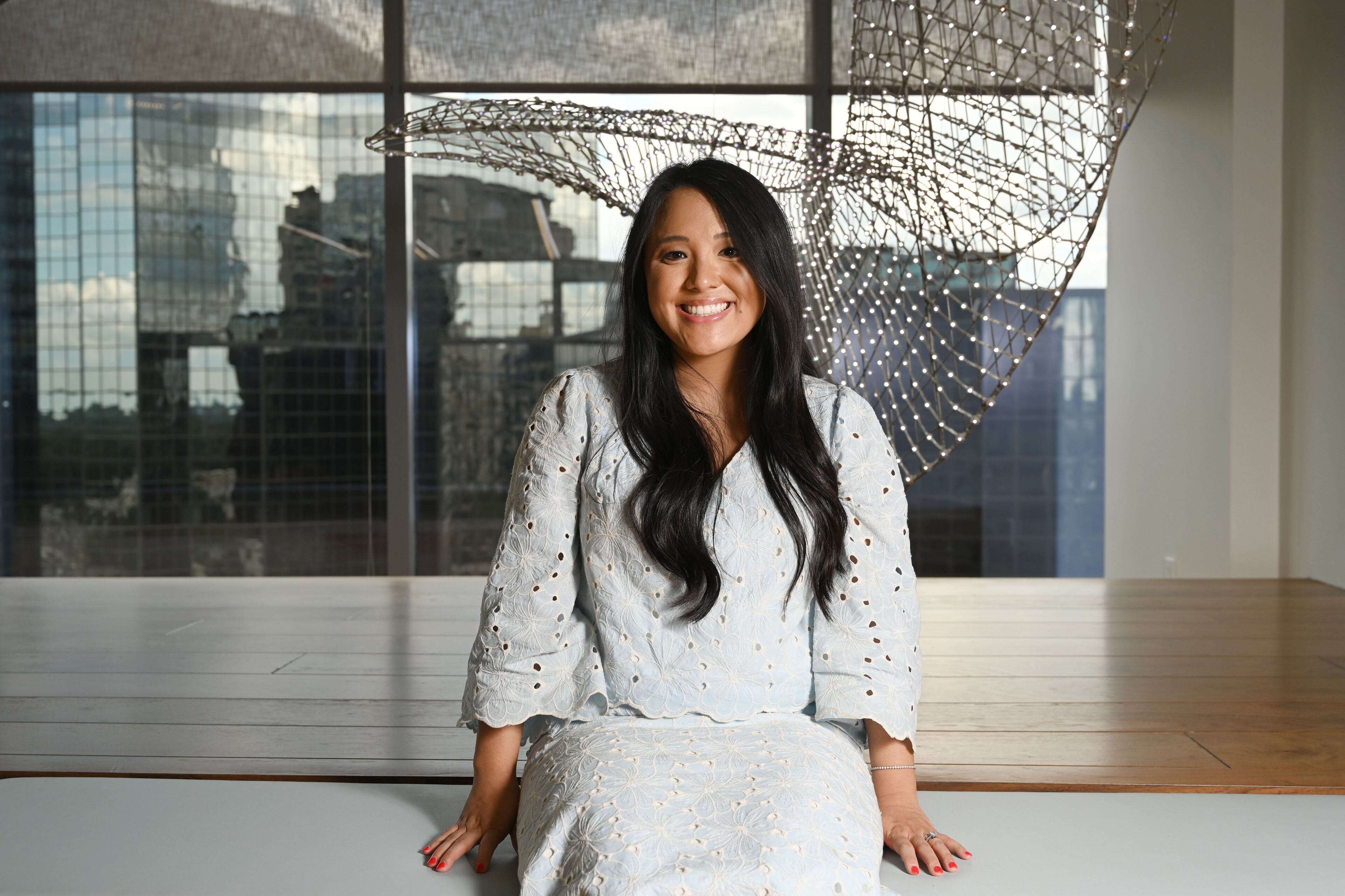 Melanie Wolfe, vice president of office leasing for JLL, poses for a portrait at JLL's Midtown office on Thursday, Sept. 10, 2026, in Atlanta. (Hyosub Shin/AJC)