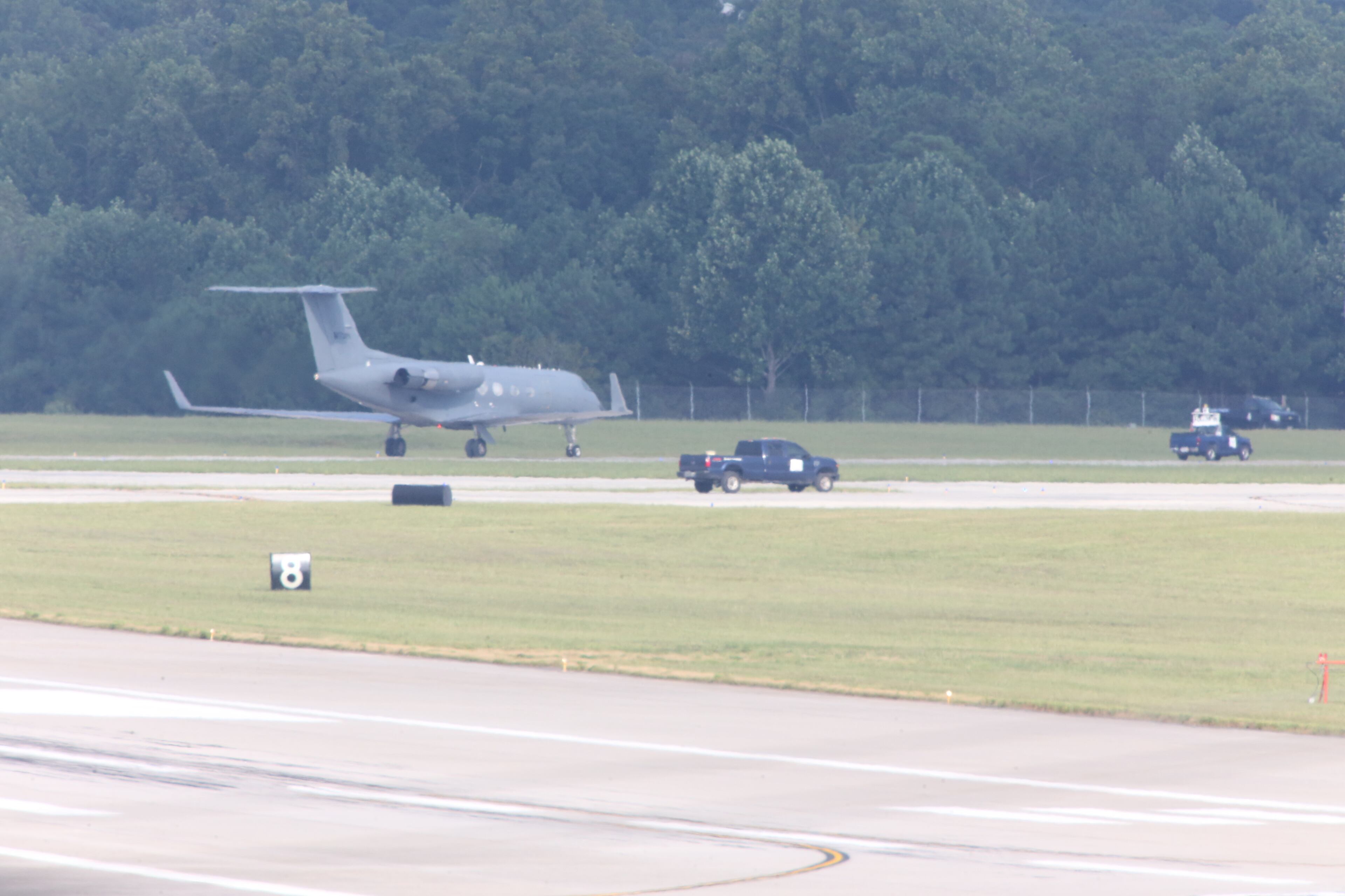 A medical plane transporting the fourth American aid worker sickened with the Ebola virus landed in metro Atlanta on Tuesday morning, with the patient headed to Emory University Hospital, where two others have been successfully treated. The plane touched down around 9:20 a.m. at Dobbins Air Reserve Base in Marietta, just northwest of Atlanta. JOHN SPINK/AJC