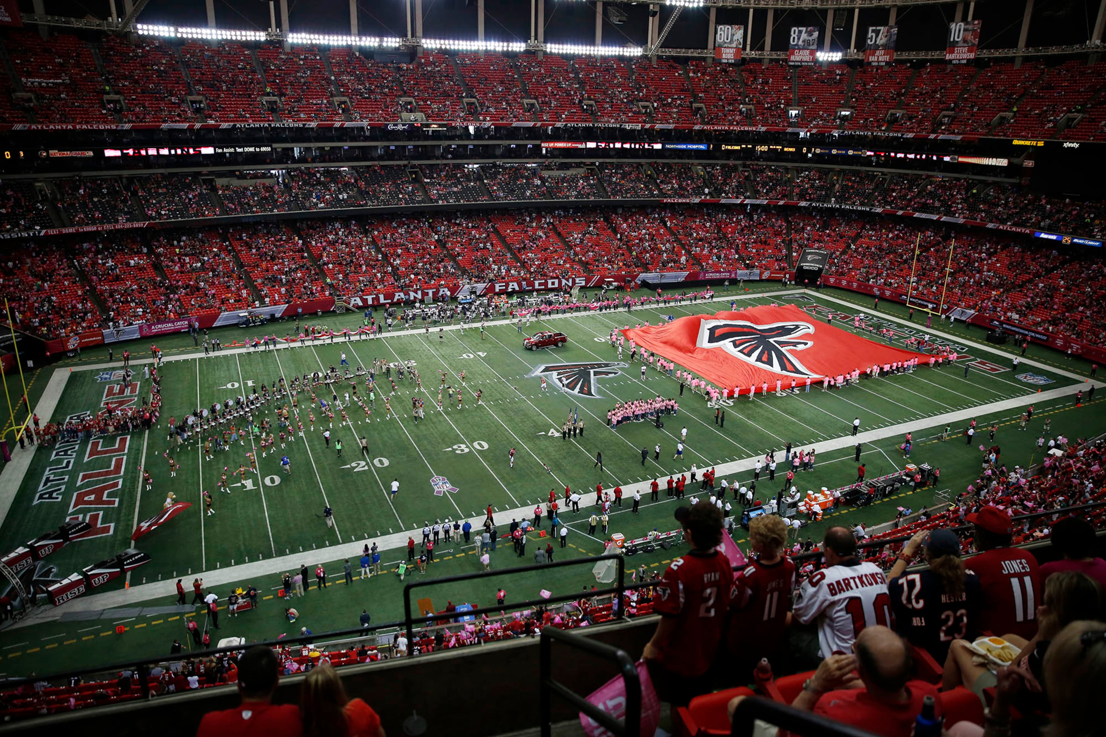 The Atlanta Falcons traveled to London for a home game against the Detroit Lions. So how does their London home compare to their Atlanta digs? Opened in 1992, the Georgia Dome seats 71,250 fans.