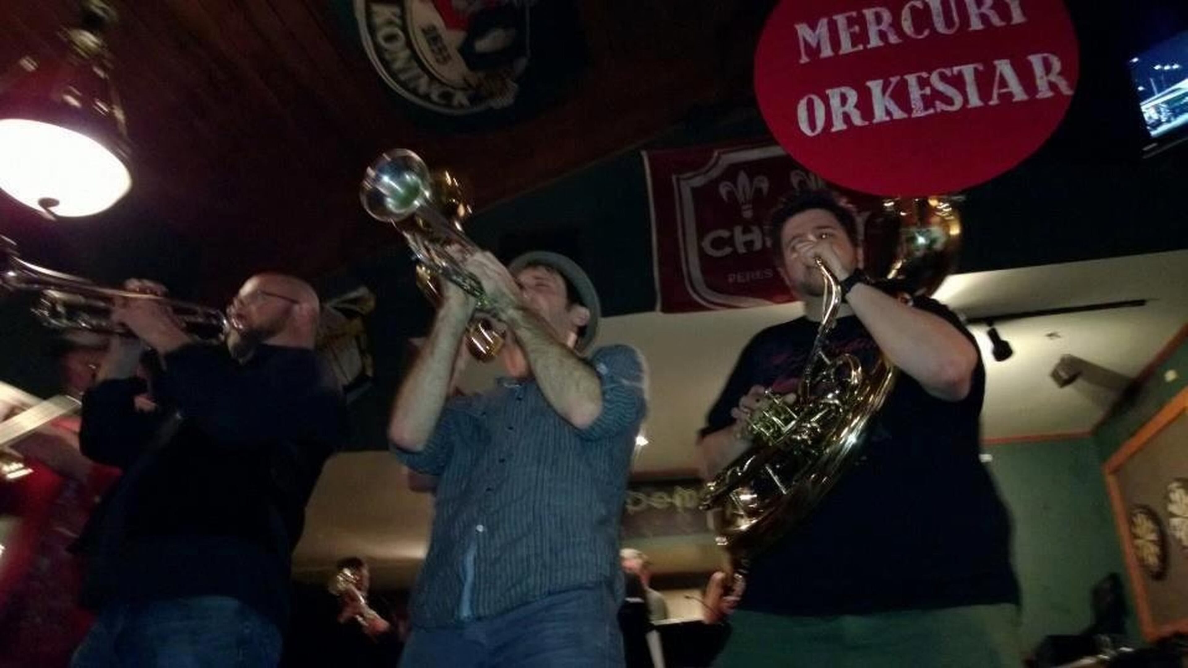 Mercury Orkestar boasts a repertoire of Balkan tunes, gypsy harmony and frenetic, staccato horn lines.