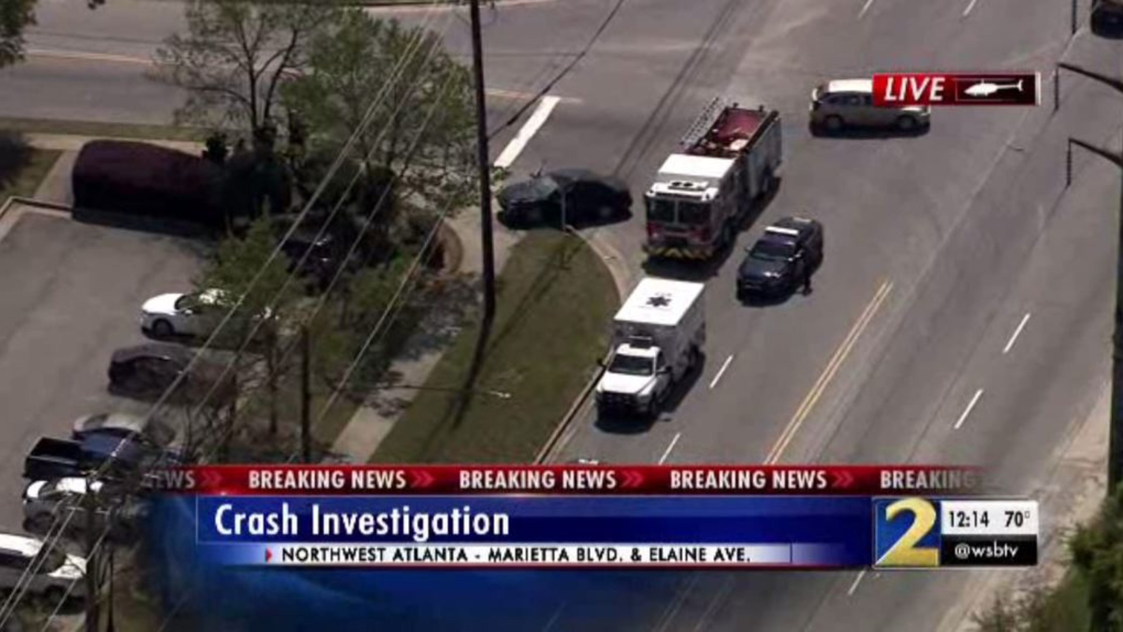 An Atlanta police officer was injured in a crash Thursday in northwest Atlanta.