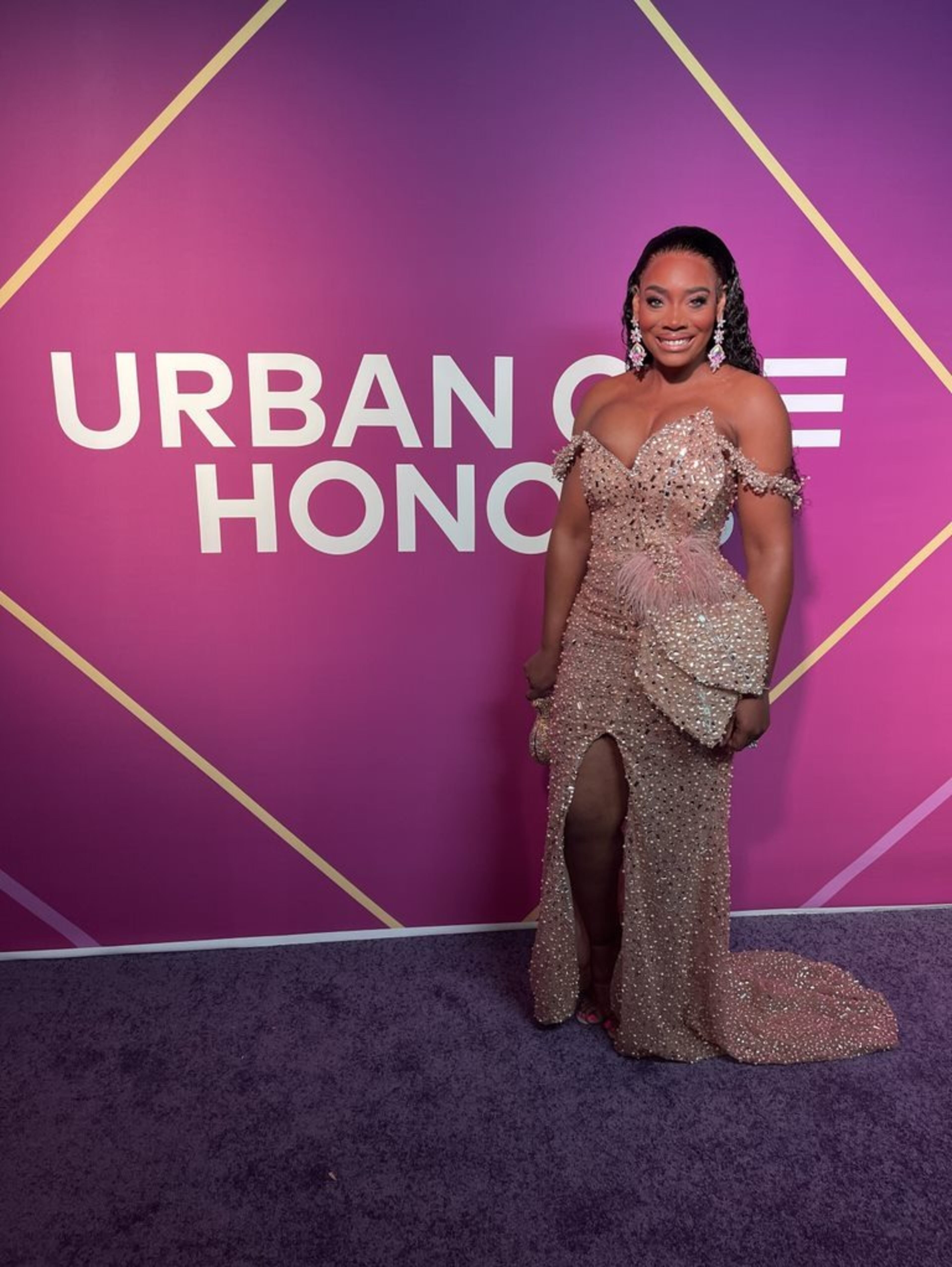 Yandy Smith Harris at the Urban One Honors red carpet (2022)