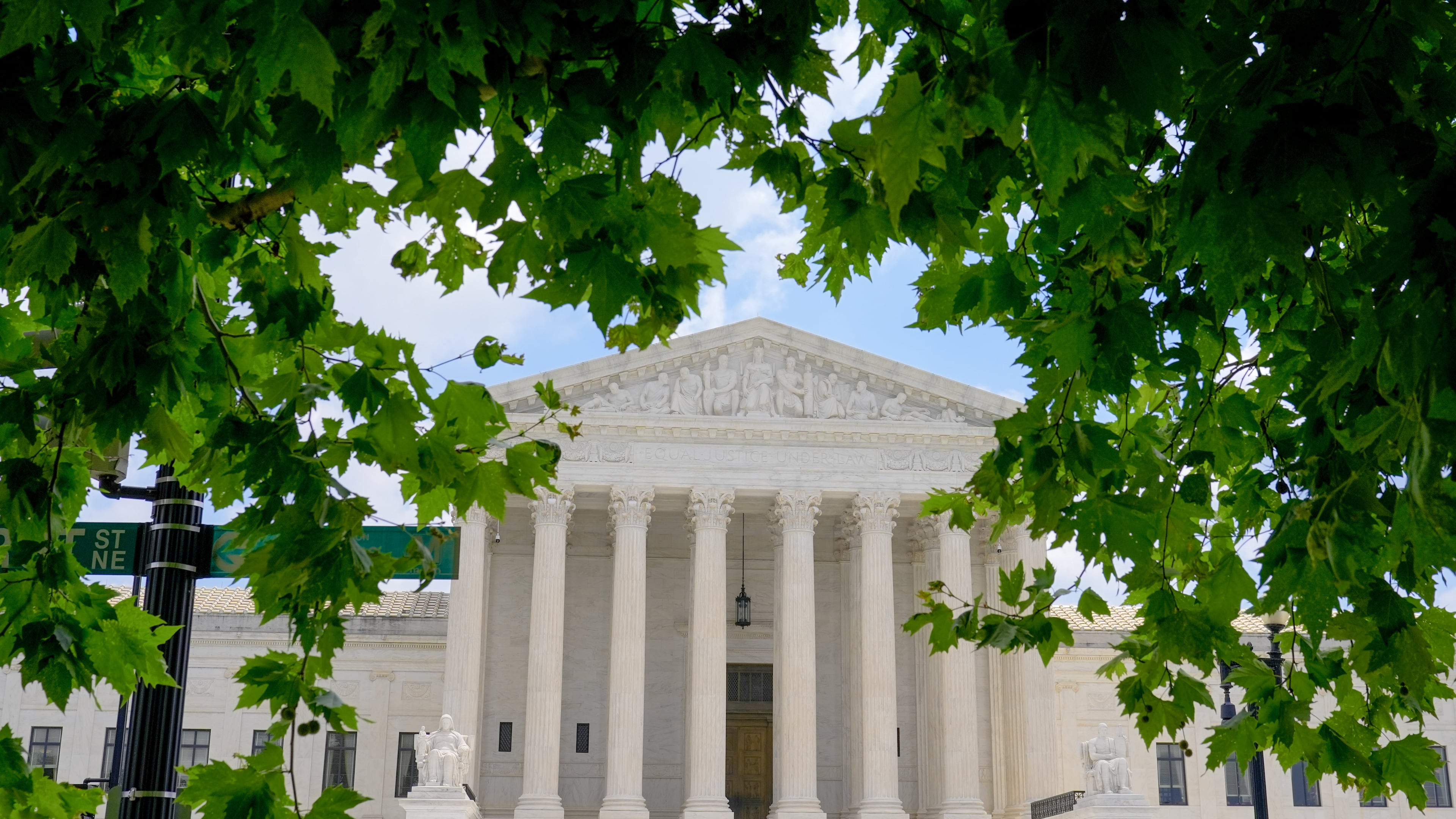 The U.S. Supreme Court is seen Monday, June 29, 2026, in Washington. (AP Photo/Mariam Zuhaib)
