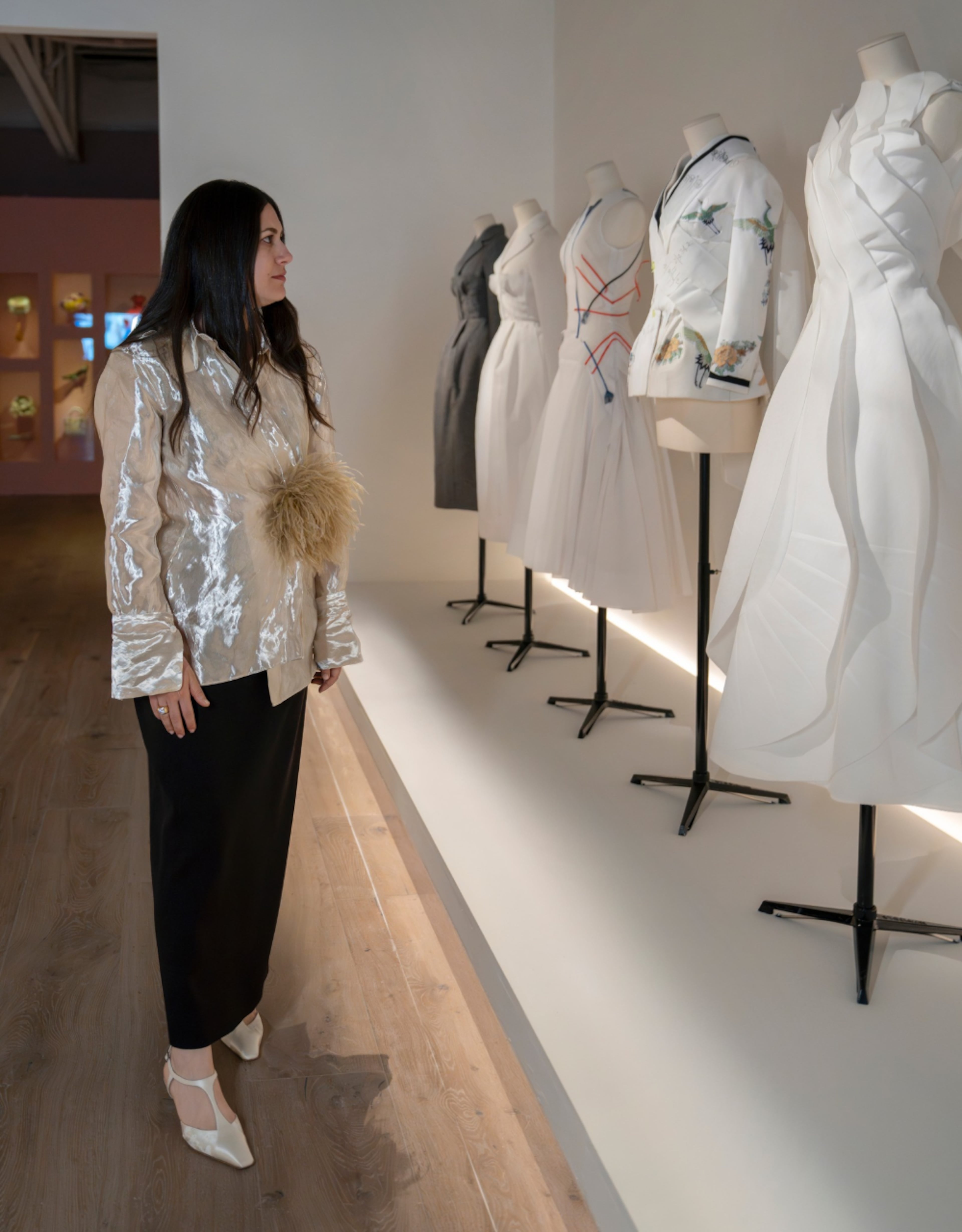 An exhibition showcasing designs by Christian Dior and his eponymous fashion house is on display at SCAD FASH Museum of Fashion + Film through Sunday, Aug. 23. (Courtesy of SCAD FASH Museum of Fashion + Film)