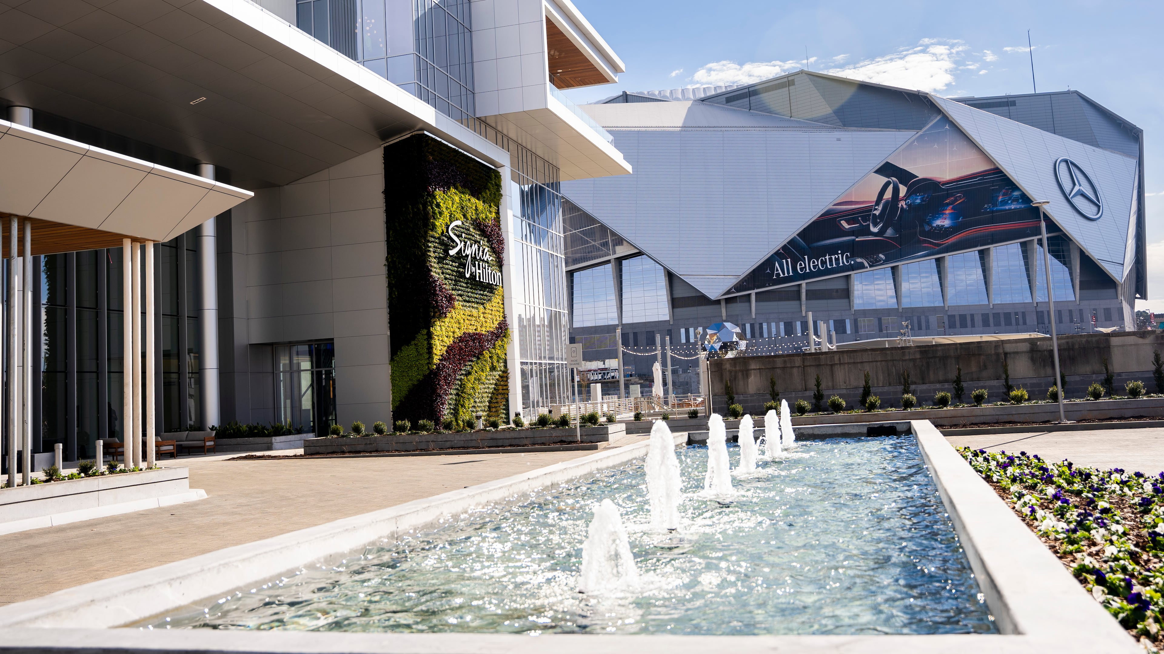 Signia by Hilton Hotel at the Georgia World Congress Center, standing as the largest hotel in downtown Atlanta built in the last 40 years. (Olivia Bowdoin for the Atlanta Journal-Constitution).