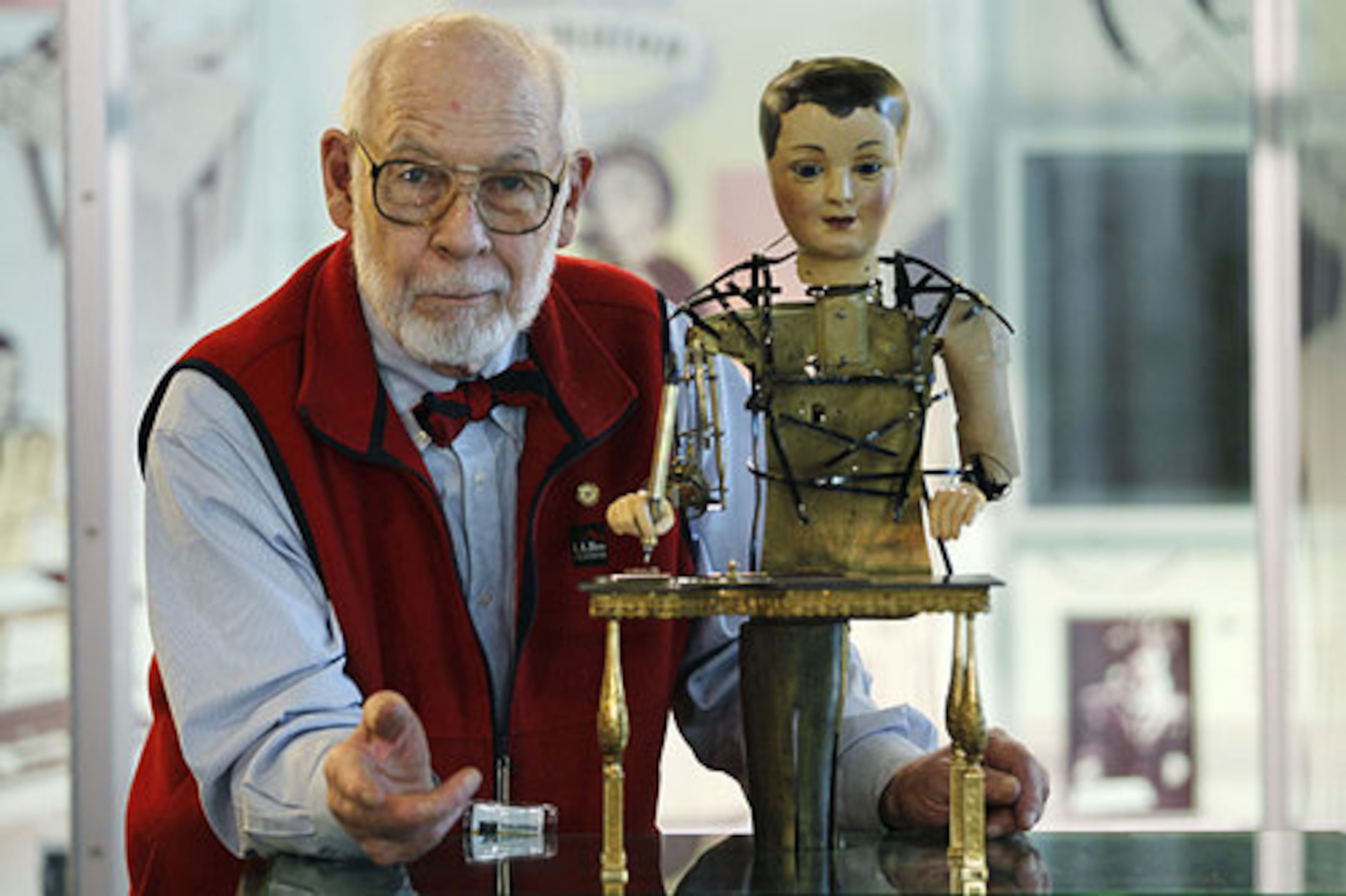 Charles Penniman, 83, is the caretaker of the approximately 210-year-old automaton at The Franklin Institute science museum in Philadelphia. In the 3D film "Hugo," set in 1930s Paris, an orphan who lives in the walls of a train station is wrapped up in a mystery involving his late father and an automaton.