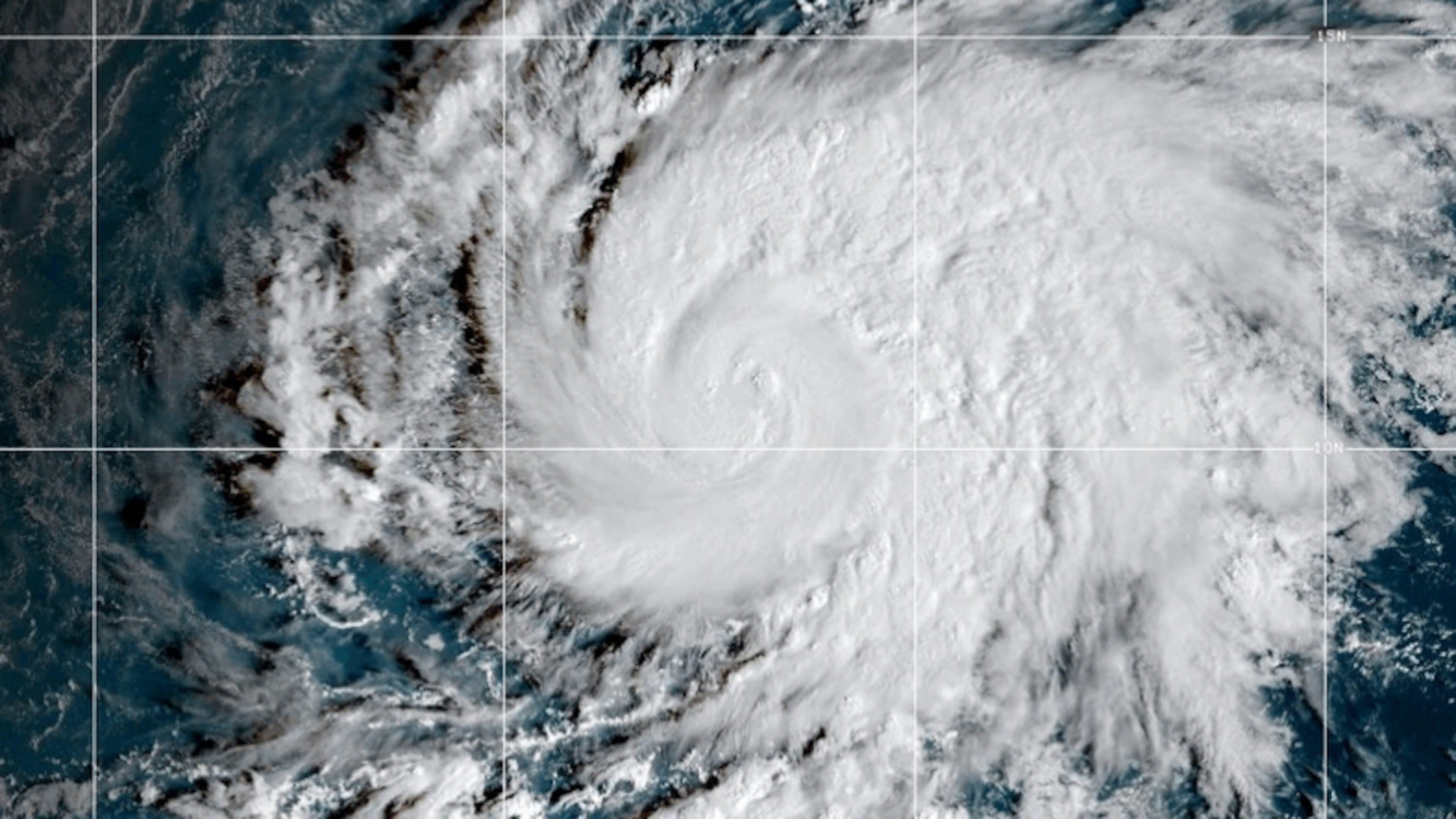 This GOES-19 GeoColor satellite image provided by the National Oceanic and Atmospheric Administration (NOAA) and taken on Friday, Oct. 23, 2026, shows Hurricane Vance in the Pacific. (NOAA via AP)