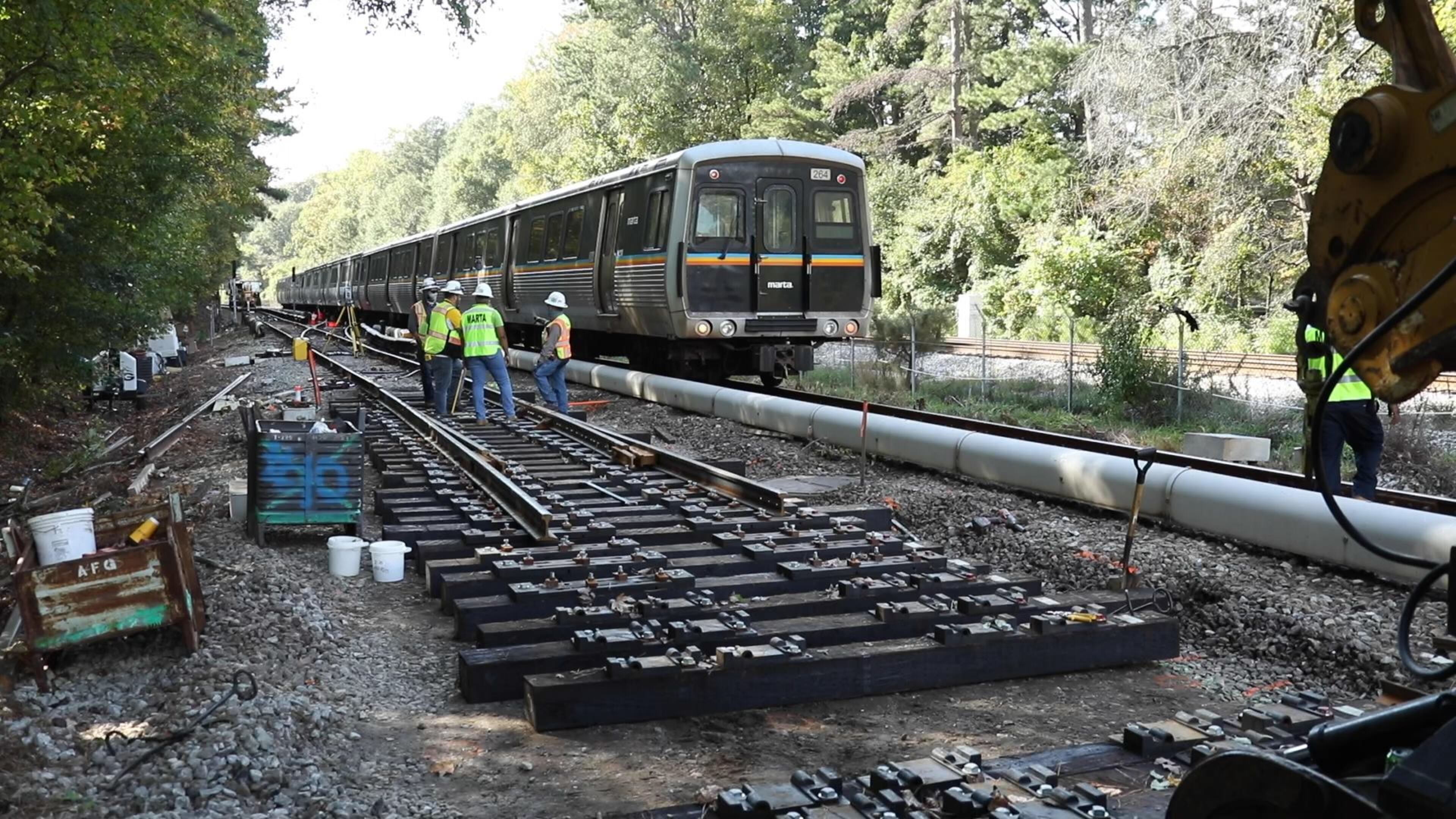 MARTA will perform rail line replacement resulting in delays of up to 30 minutes Feb. 16-Feb. 22 for those traveling through the Buckhead, Lenox, and Lindbergh Stations. (Courtesy MARTA)