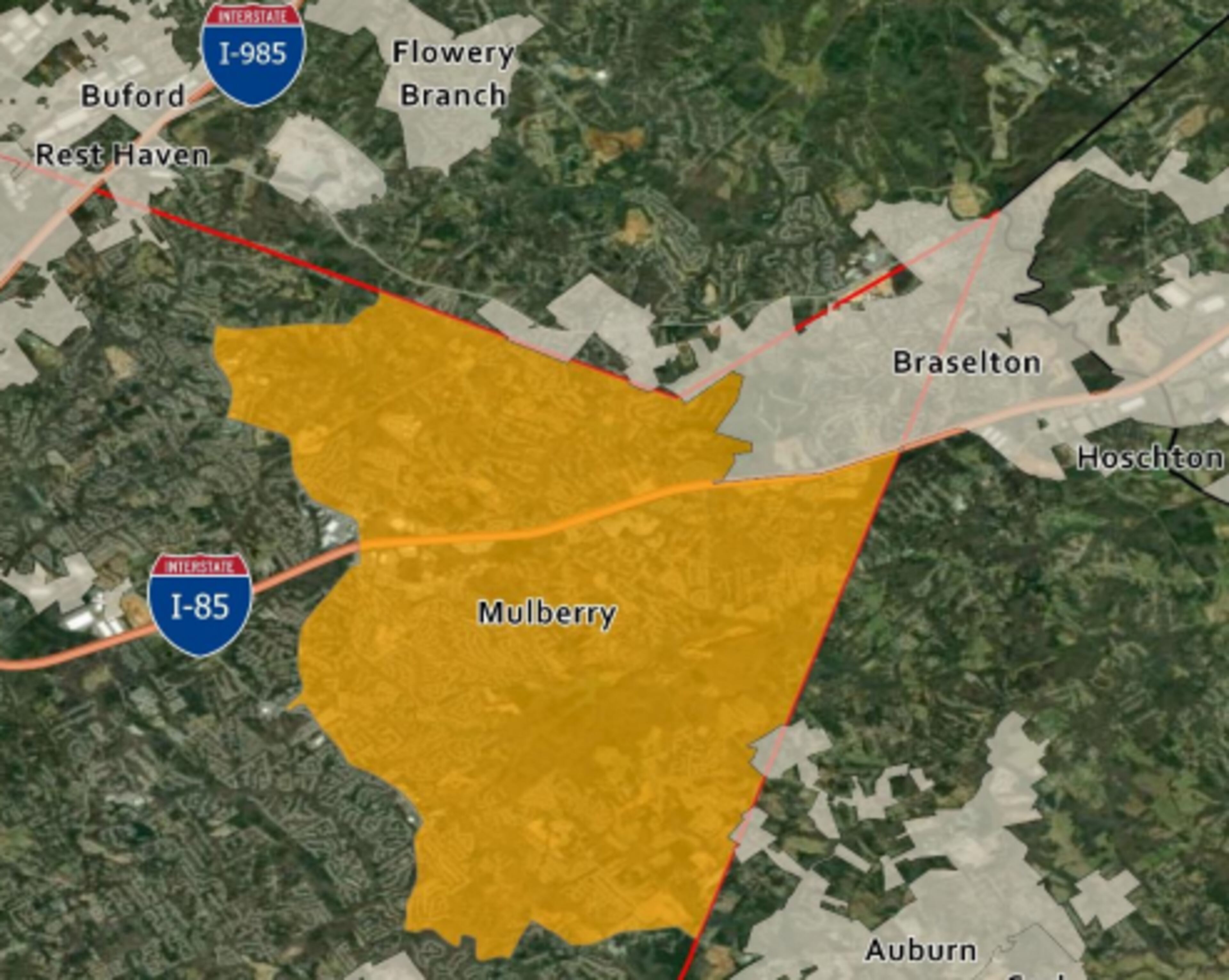 The proposed city of Mulberry.