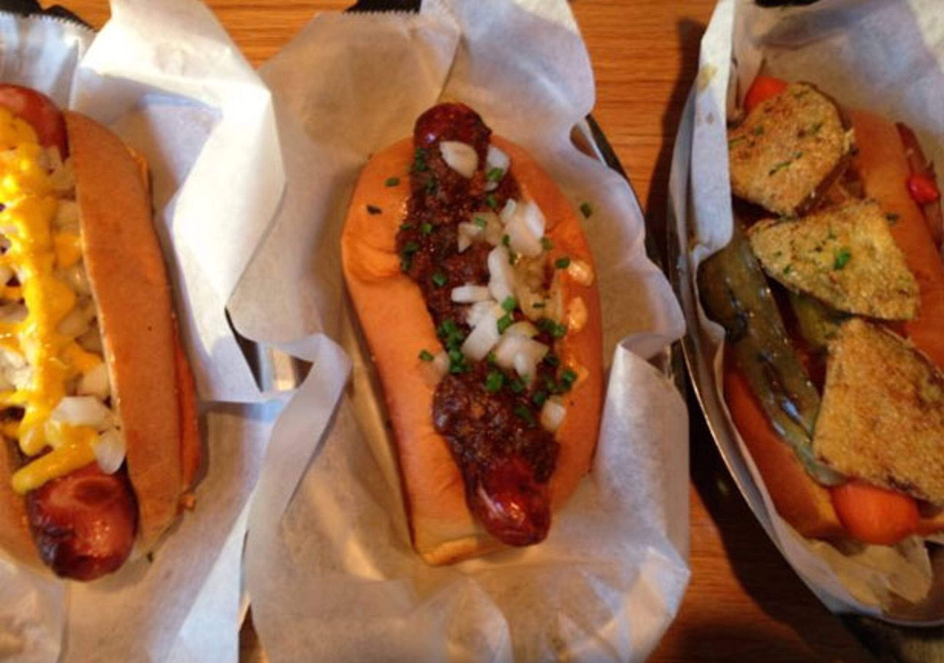 Hot dogs from HD1 in Atlanta.
