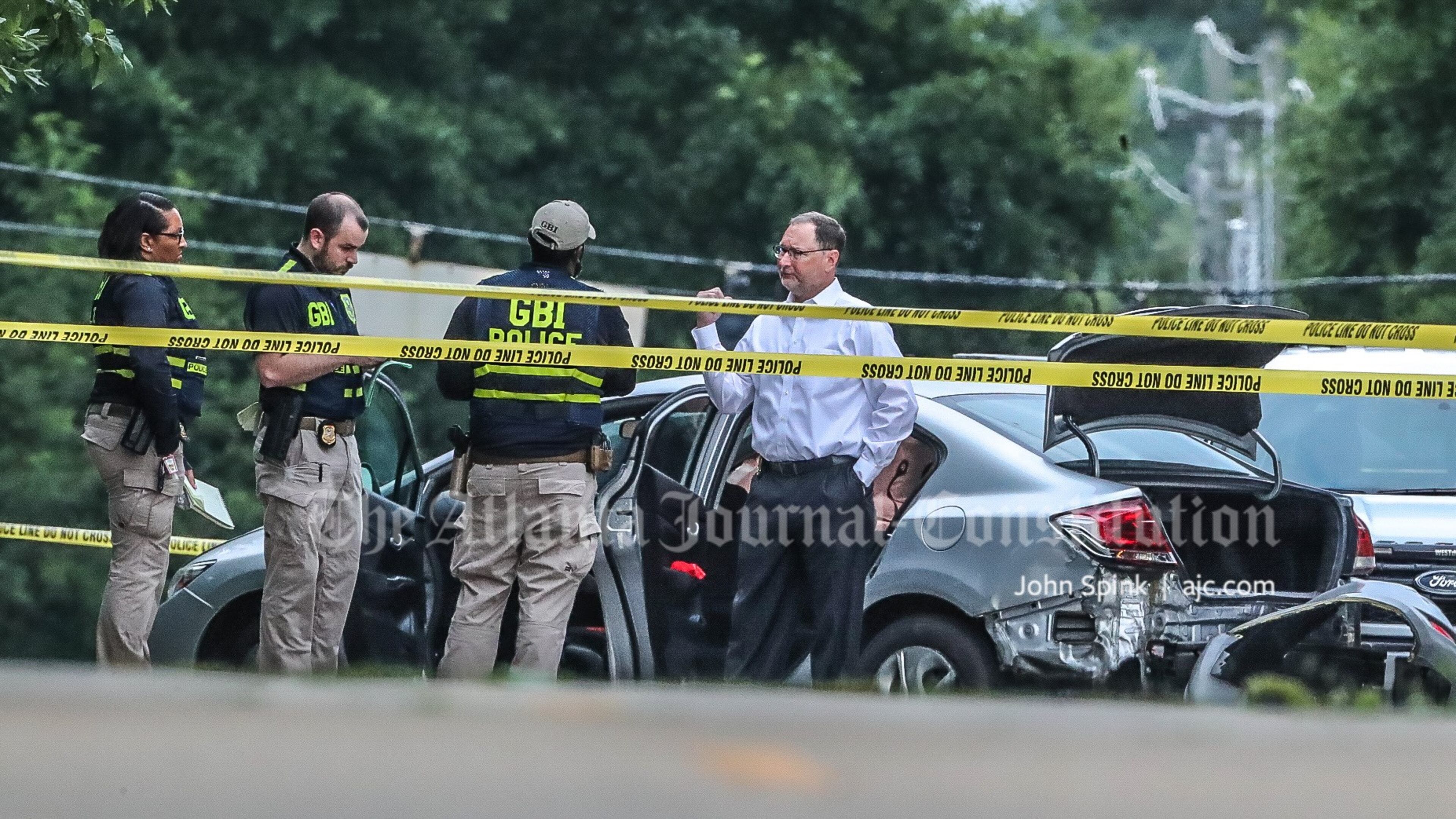 A driver suspected in a Chamblee kidnapping was shot and killed Tuesday morning during a police chase in Decatur, according to the GBI.