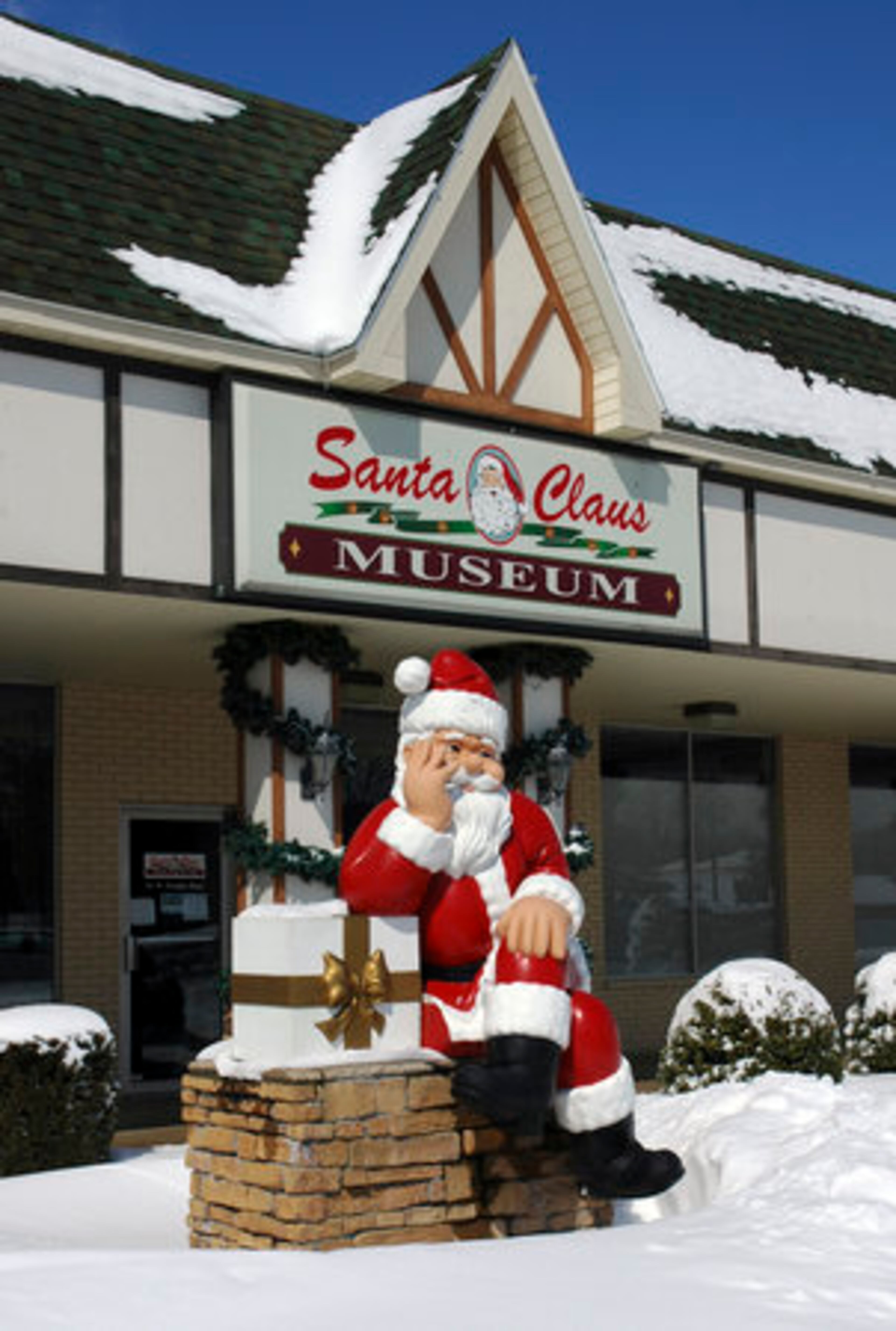 SANTA CLAUS, IND.: Some towns keep the Christmas spirit all year 'round. In Santa Claus, Ind., the town's most famous "resident" can be found outside The Santa Claus Museum, which contains artifacts and photographs of the town's early beginnings.