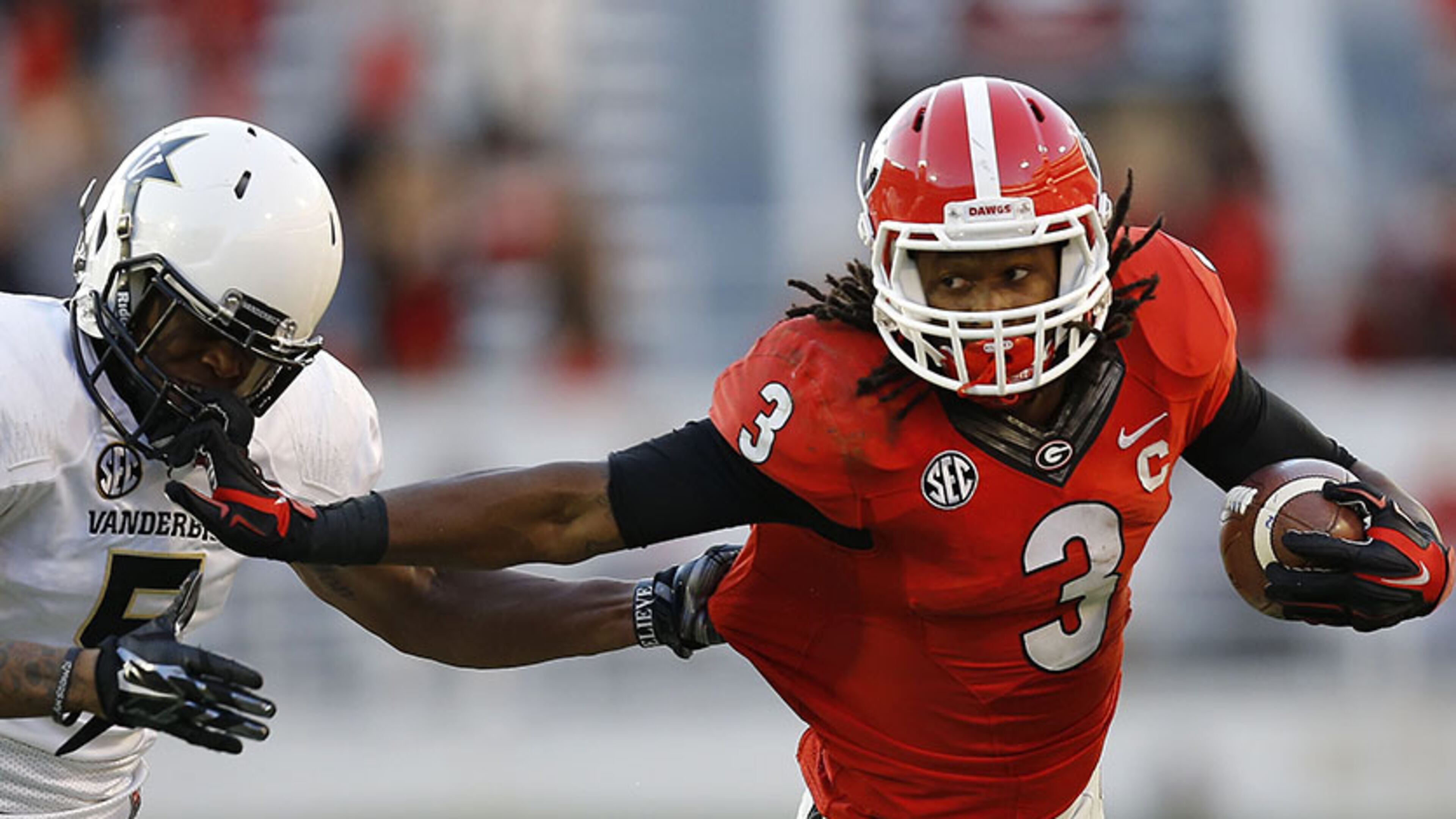 Georgia running back Todd Gurley had 773 rushing yards and eight touchdowns in five games this season.