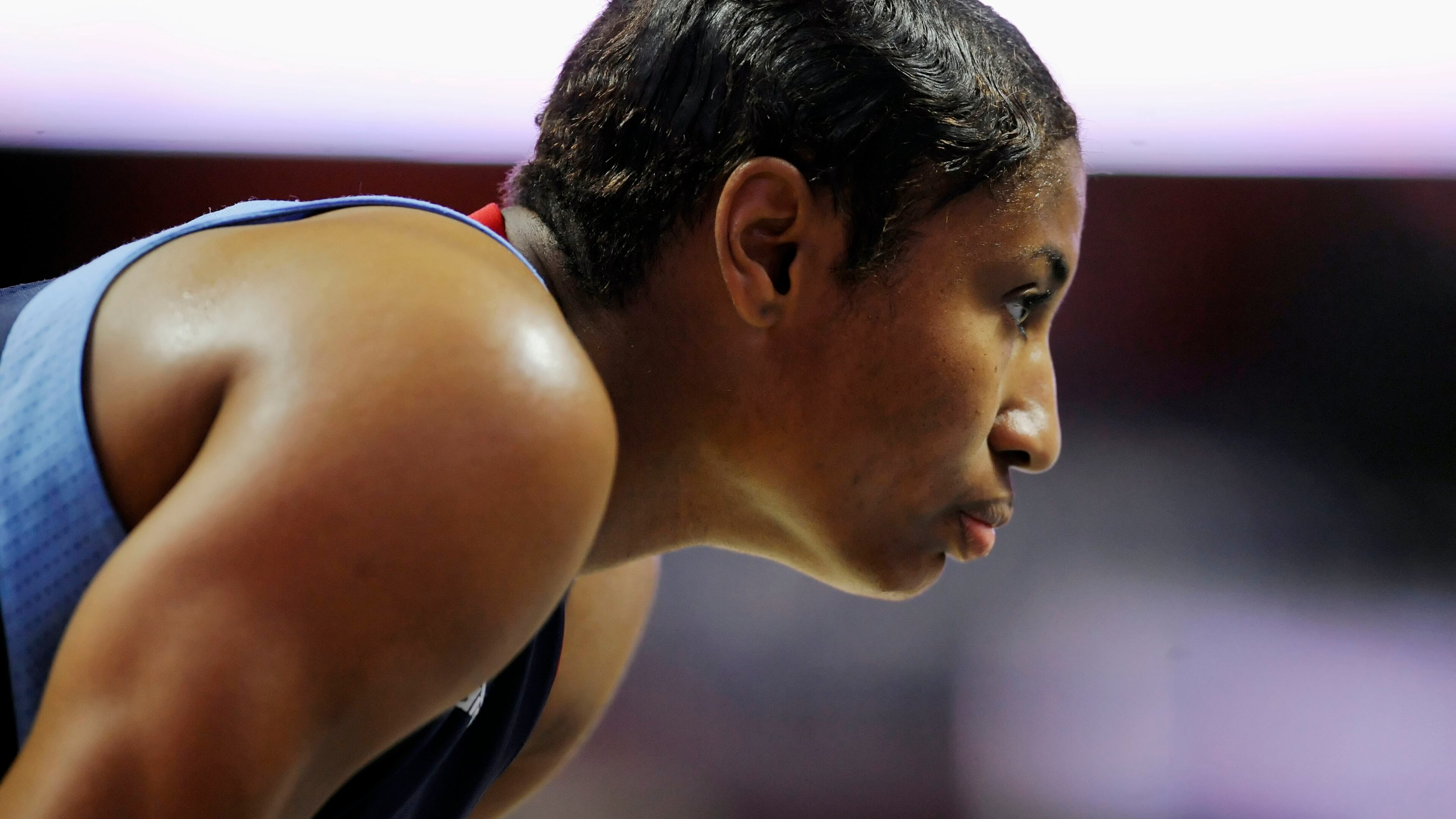 Atlanta Dreams Angel McCoughtry during the second half of a WNBA basketball game, Friday, June 3, 2016, in Uncasville, Conn. (AP Photo/Jessica Hill)
