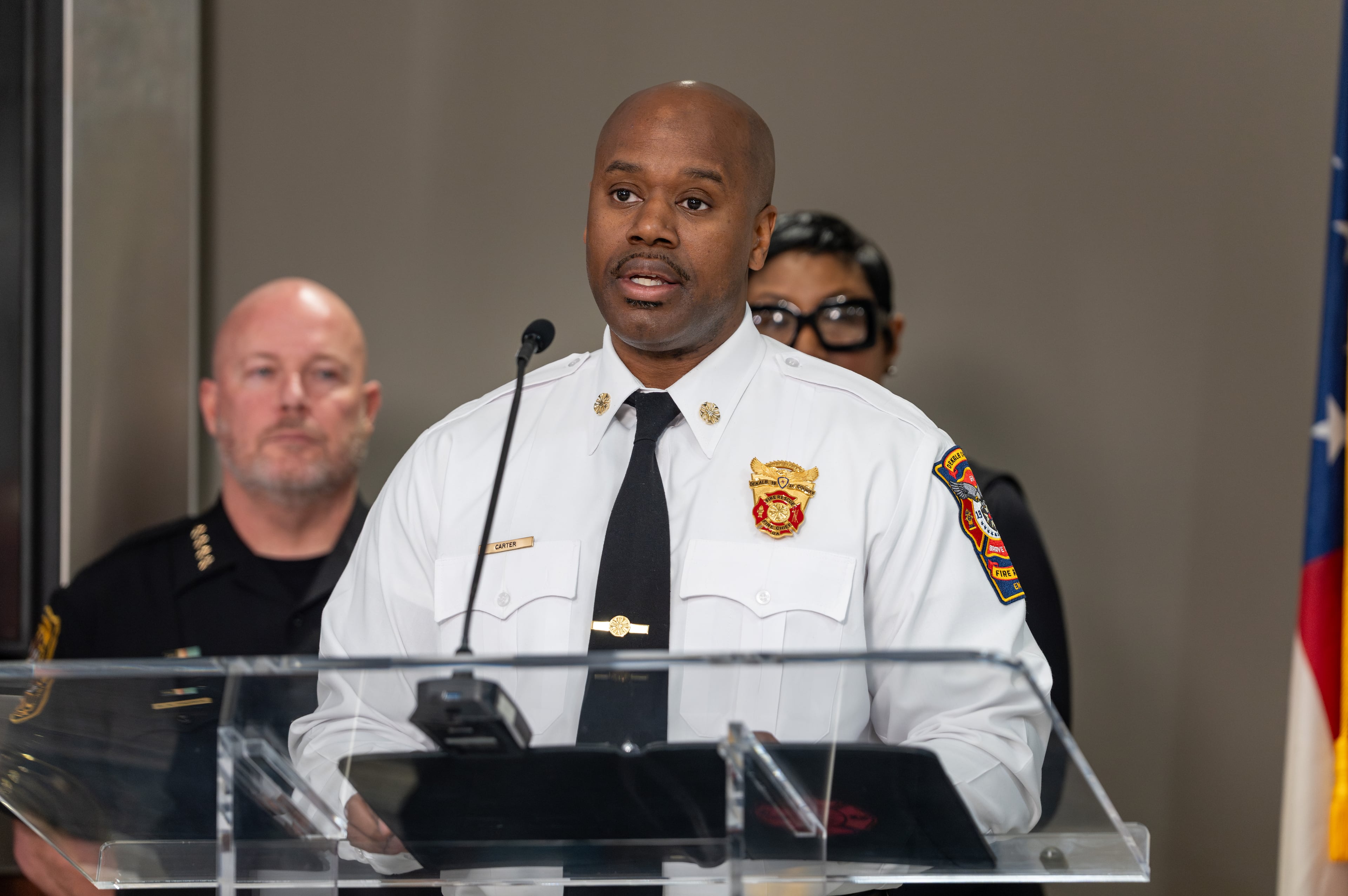 Dekalb County Arson suspect arrested presser