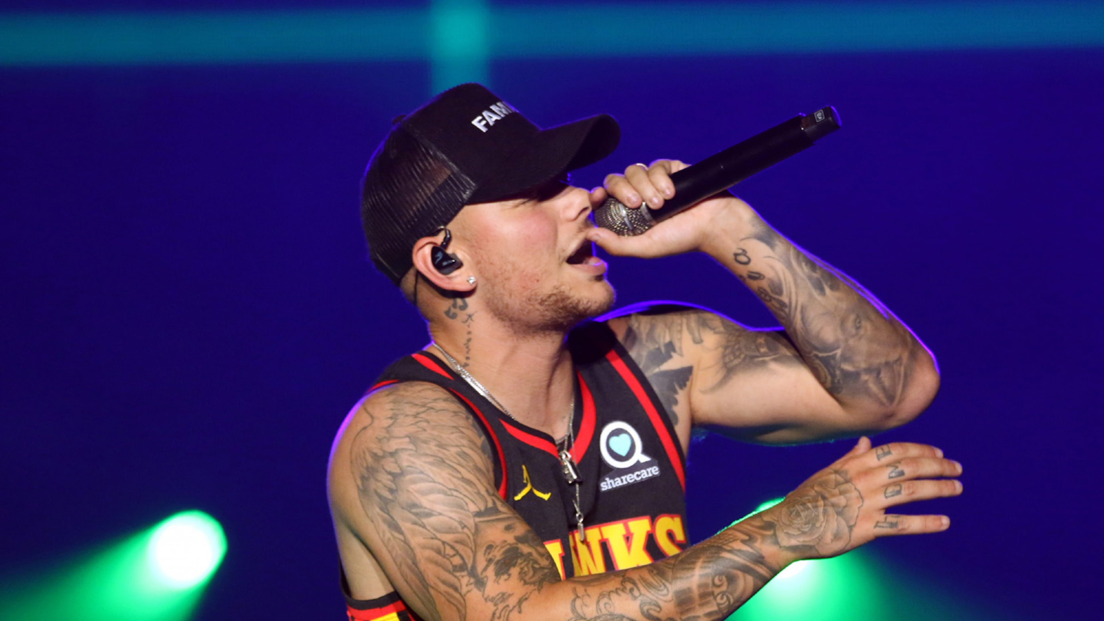 Country star Kane Brown at State Farm Arena on Sunday, October 24, 2021.
Robb Cohen for the Atlanta Journal-Constitution