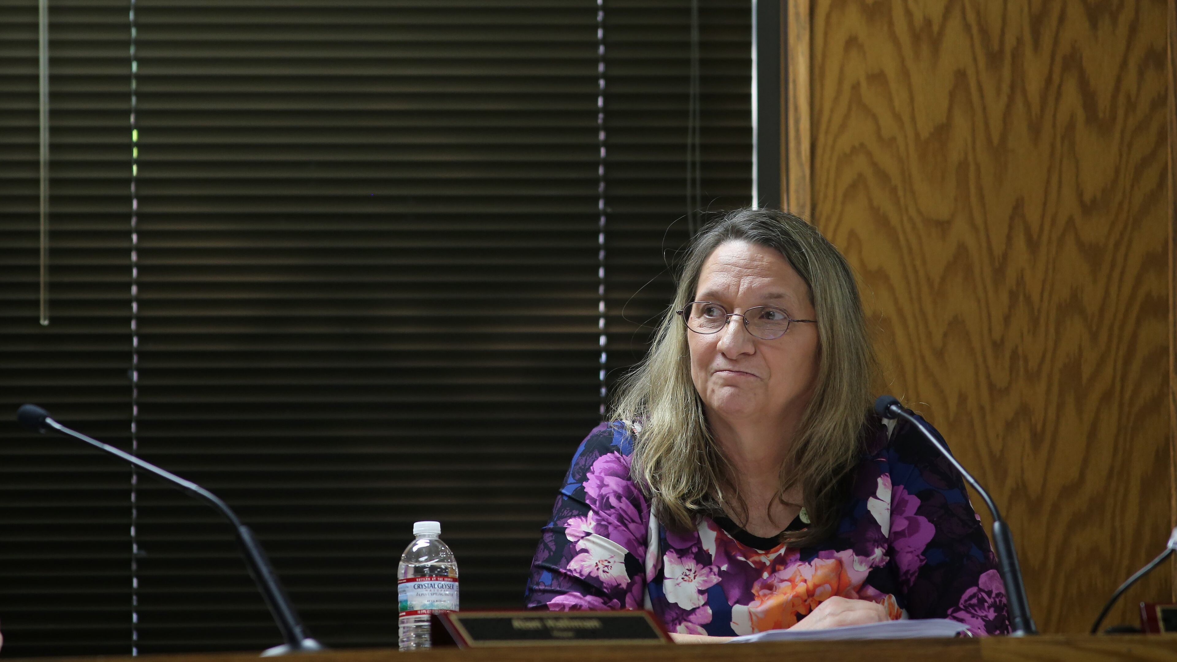Hapeville City Councilwoman Ruth Barr was convicted of felony theft in Gwinnett County last week. Residents started calling for her ouster a year ago, but she refused to step down. FILE
