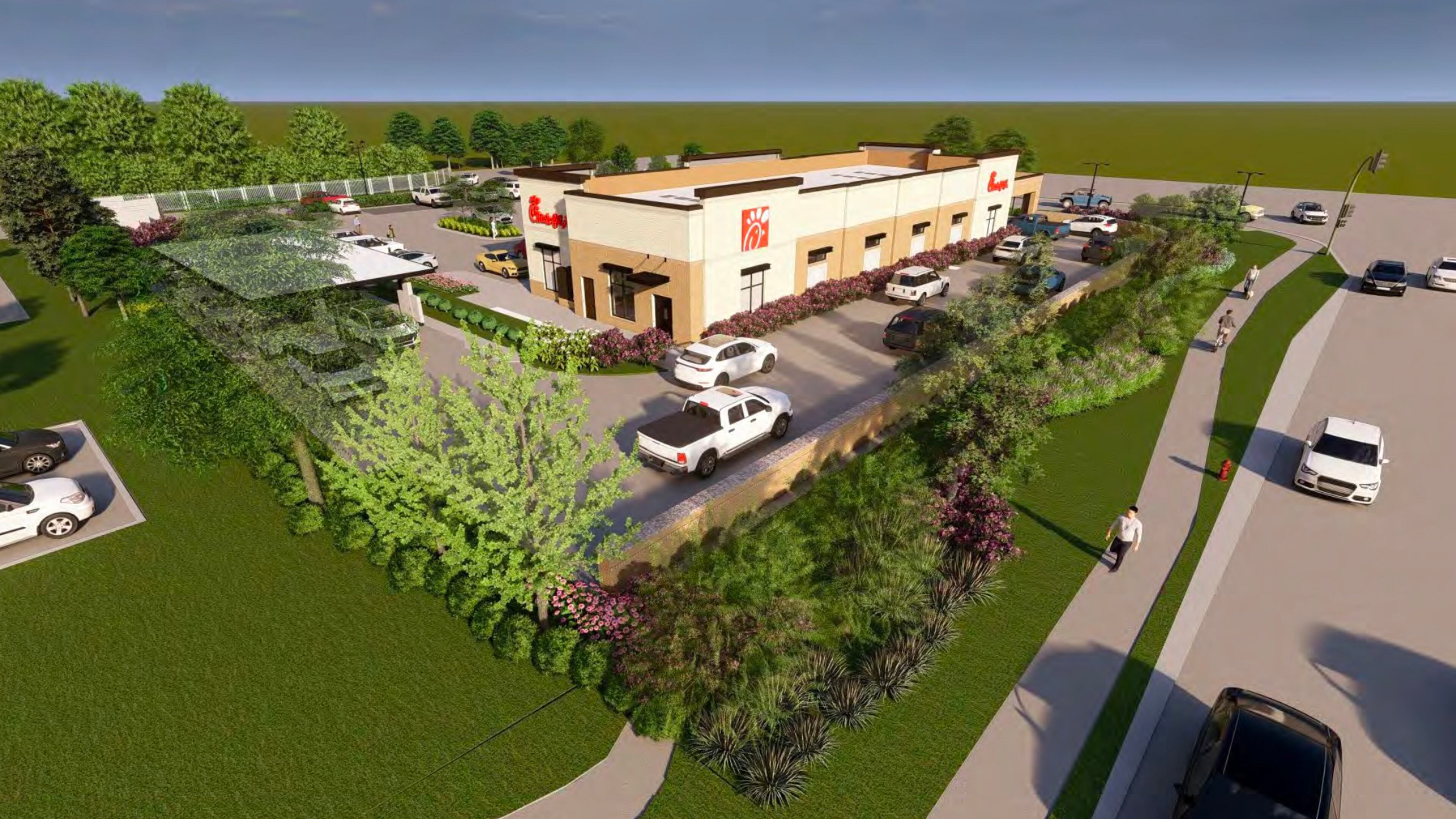 Chick-fil-A has gained approval to demolish and reconstruct the existing restaurant and drive-through at 4285 State Bridge Road just west of Kimball Bridge Road. The new restaurant will sit closer to State Bridge Road. (Courtesy City of Alpharetta)