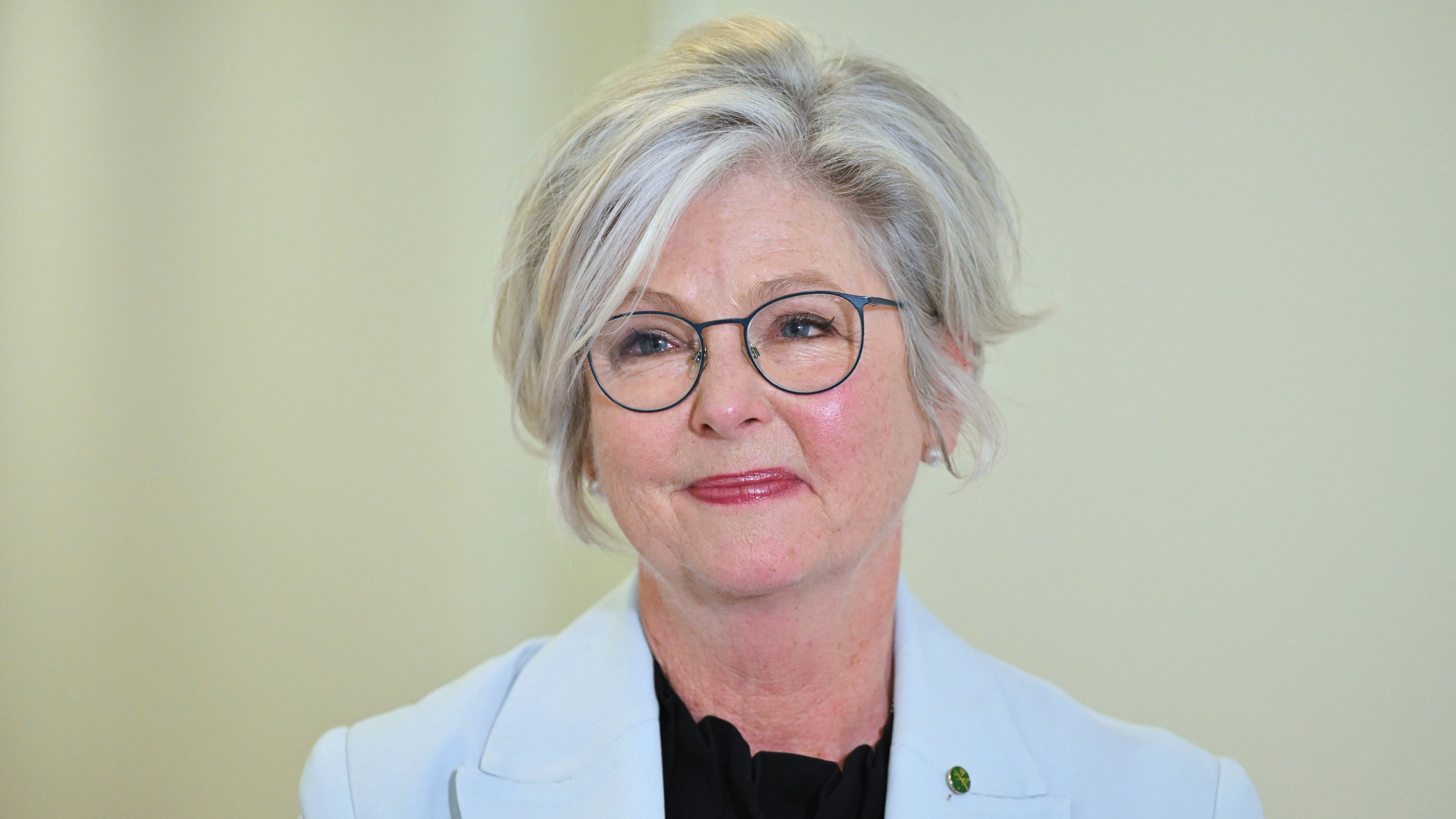Australian independent member of parliament Helen Haines speaks to journalists in the Press Gallery at Parliament House in Canberra, Australia, Tuesday, Sept. 8, 2026. (Mick Tsikas/AAP Image via AP)