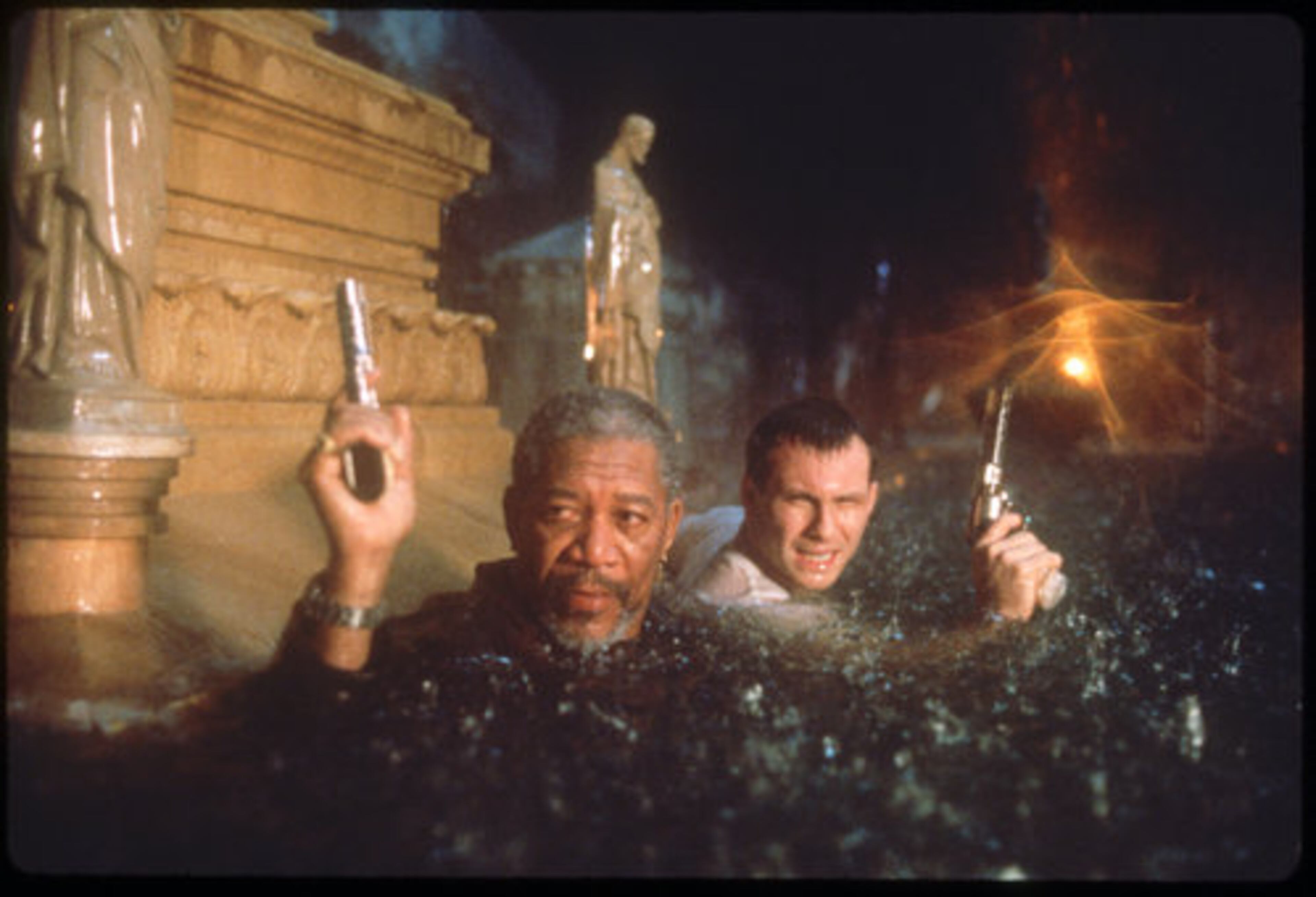 Freeman's resume is packed with appearances in action flicks, such as his 1997 turn with Christian Slater in "Hard Rain."