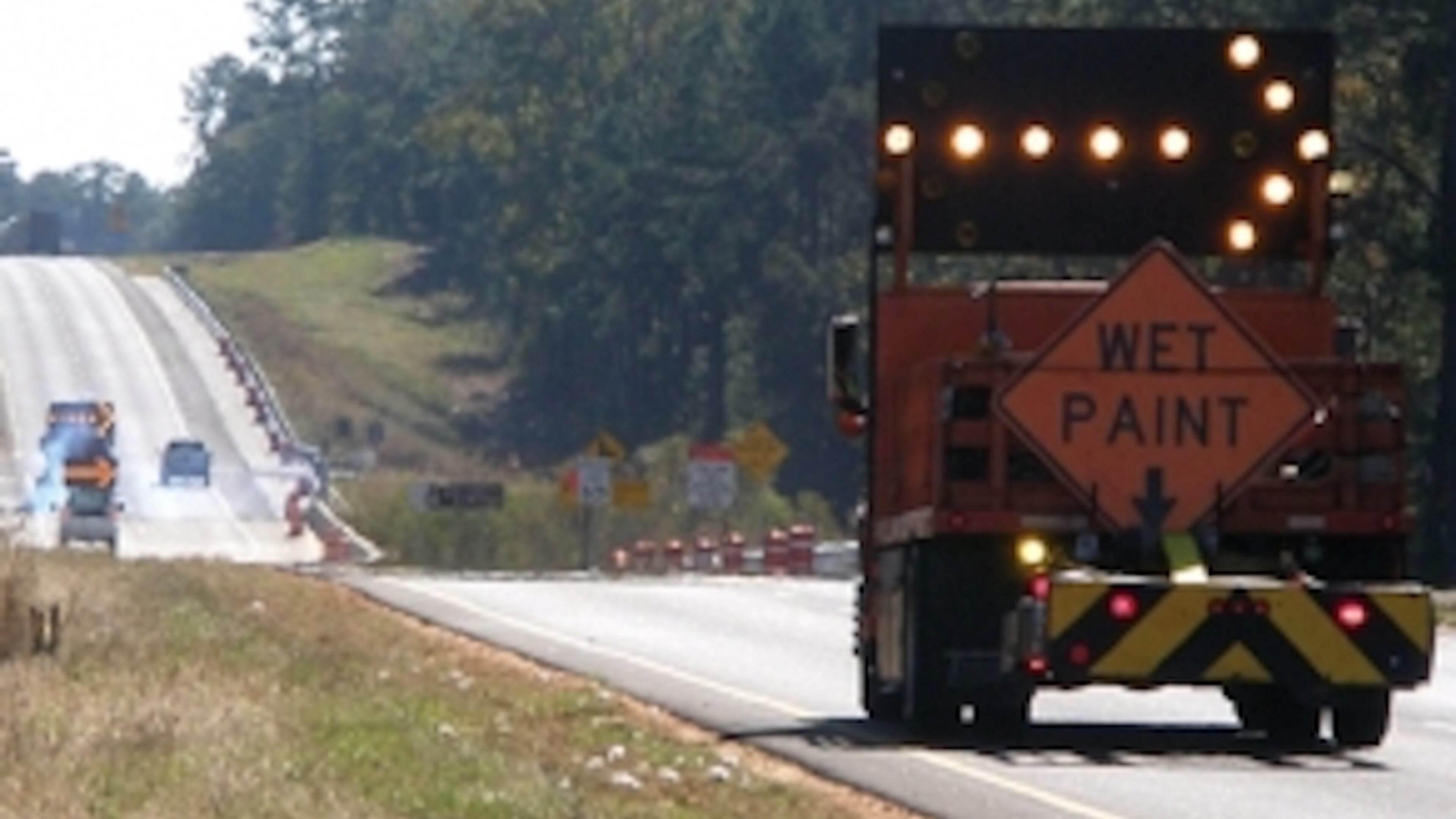 Milton recently approved $67,055 for Peek Pavement Marking, LLC. to provide installation of thermoplastic striping and raised pavement markings on various roadways throughout the city. (Courtesy Peek Pavement Marking)