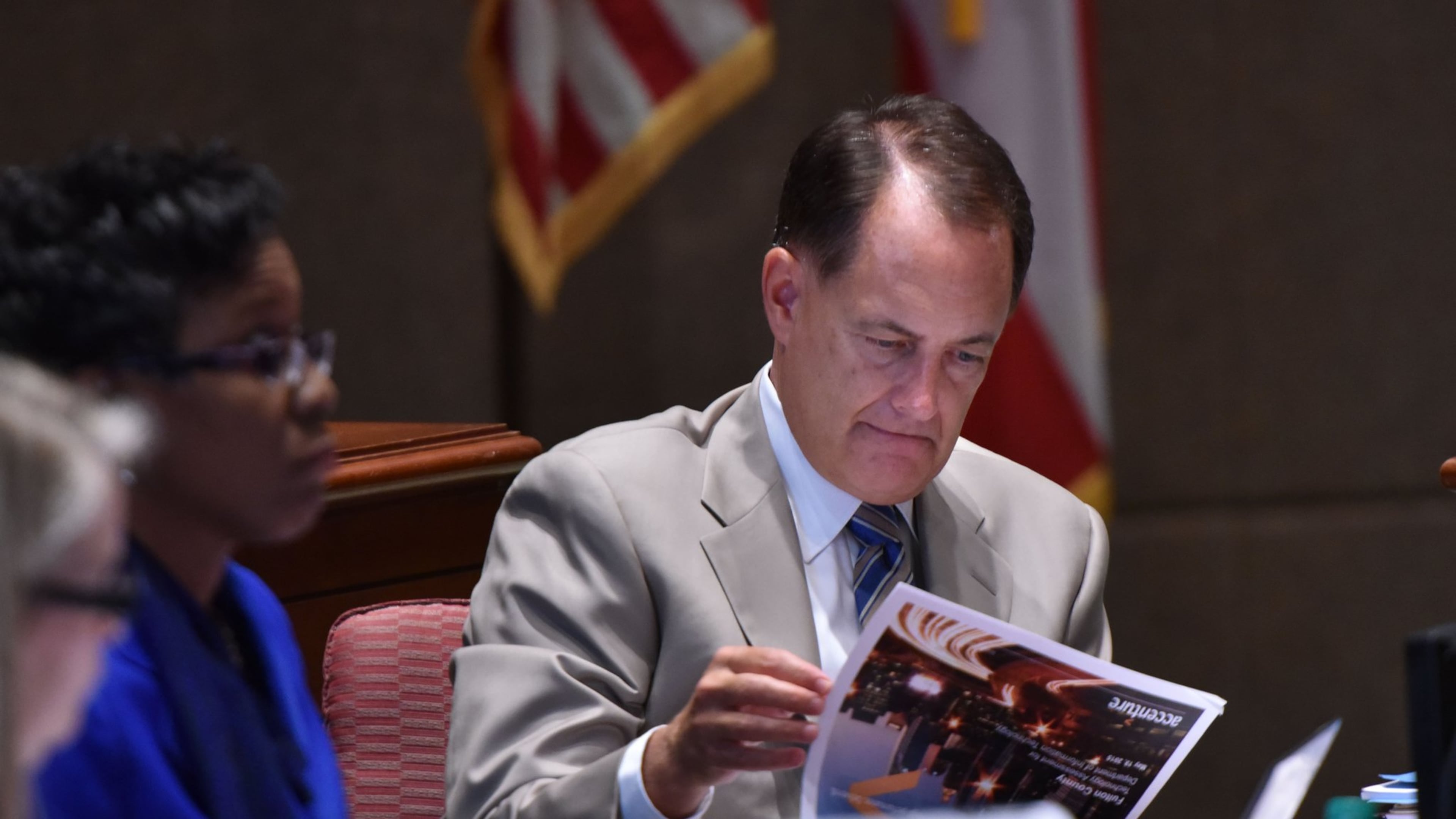 Fulton County Manager Dick Anderson. (Hyosub Shin/AJC)