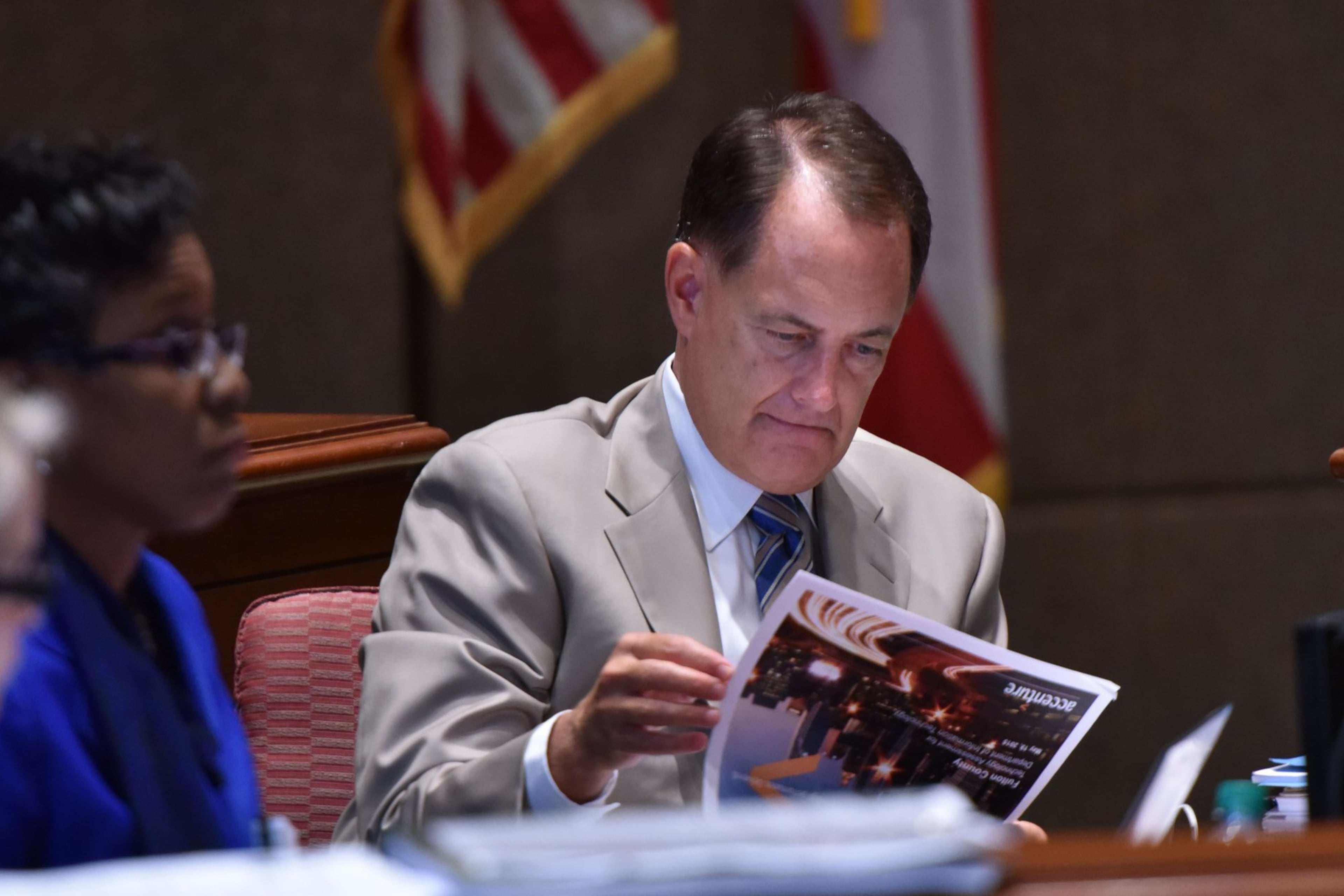 Fulton County Manager Dick Anderson. (Hyosub Shin/AJC)