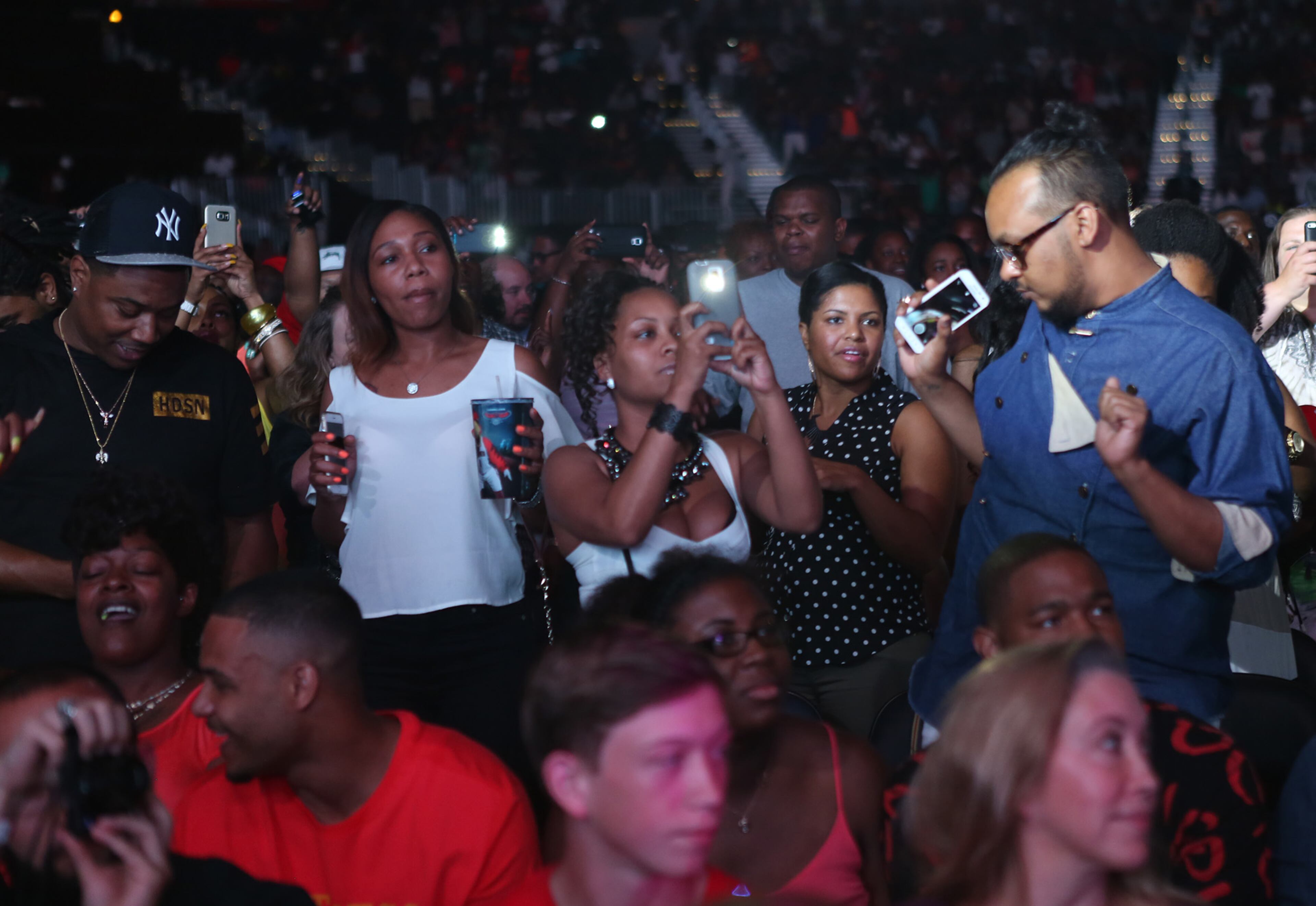 June 20, 2015 -- ATLANTA -- The crowd jamming to K Camp at the Hot 107.9 "Birthday Bash 20" at Philips Arena on Saturday. (Akili-Casundria Ramsess/Special to the AJC)