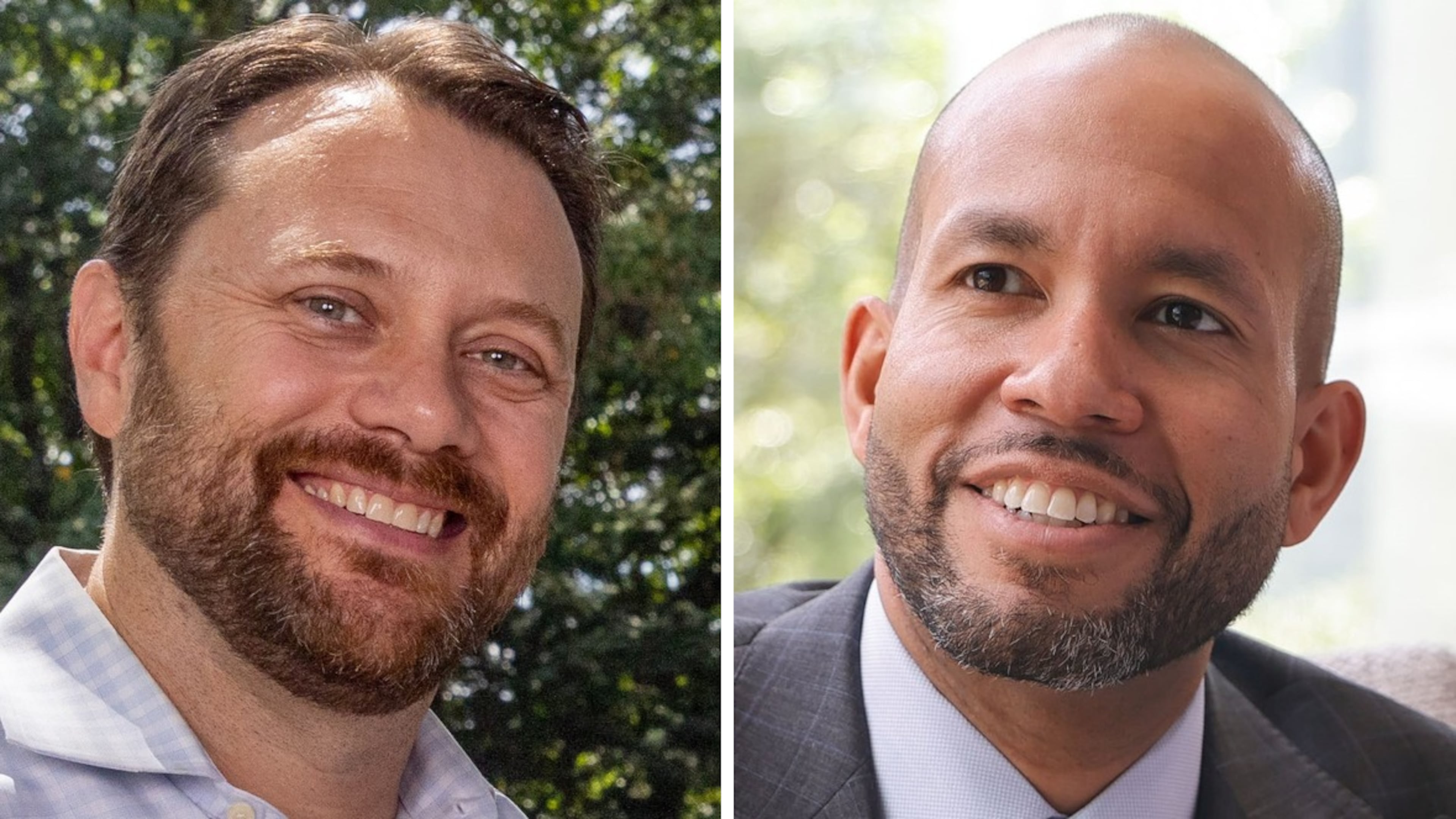 Jason Carter (left), who is supporting Jason Esteves for governor, is among past Democratic gubernatorial contenders who proposed using state lottery reserves to beef up pre-K funding. (AJC file photos)