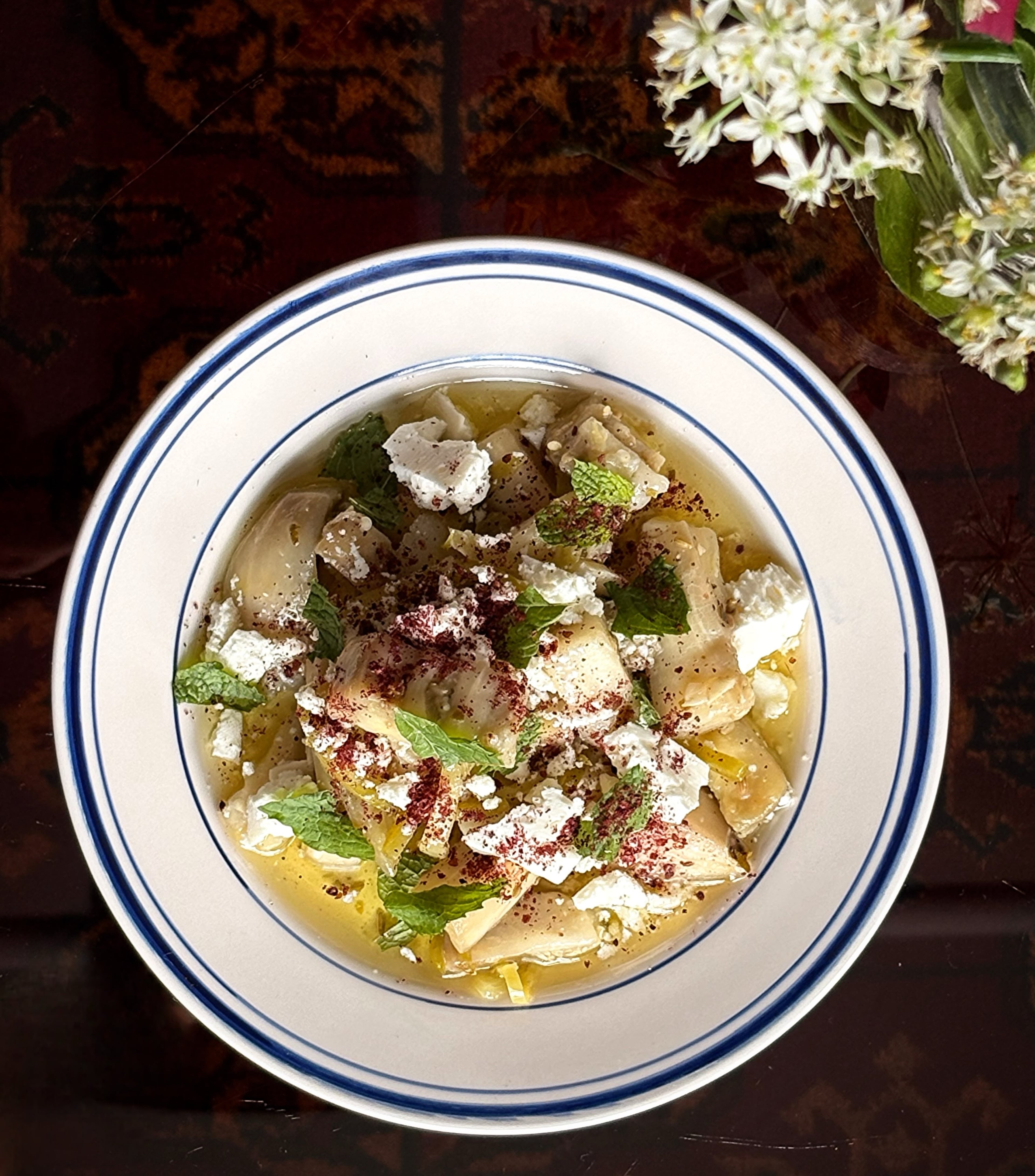 The oil-cured eggplant at Last Dance is a textural marvel: dense, soft and almost creamy. (Courtesy of Kathryn Fitzgerald/Last Dance)