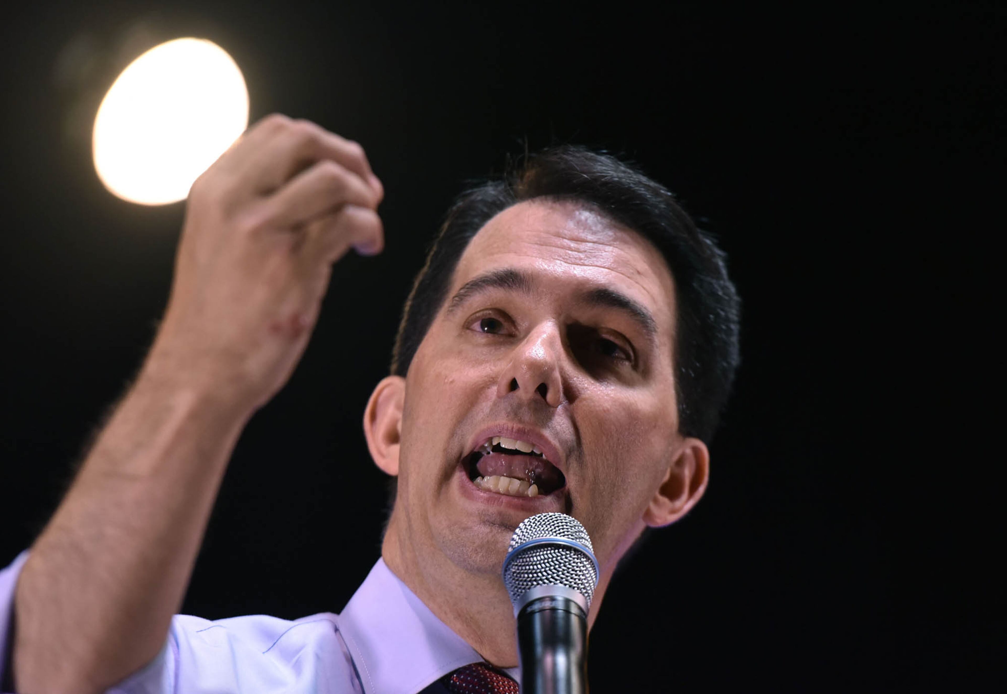 Wisconsin Gov. Scott Walker speaks during the RedState Gathering at Intercontinental Buckhead Hotel on Saturday, August 8, 2015.