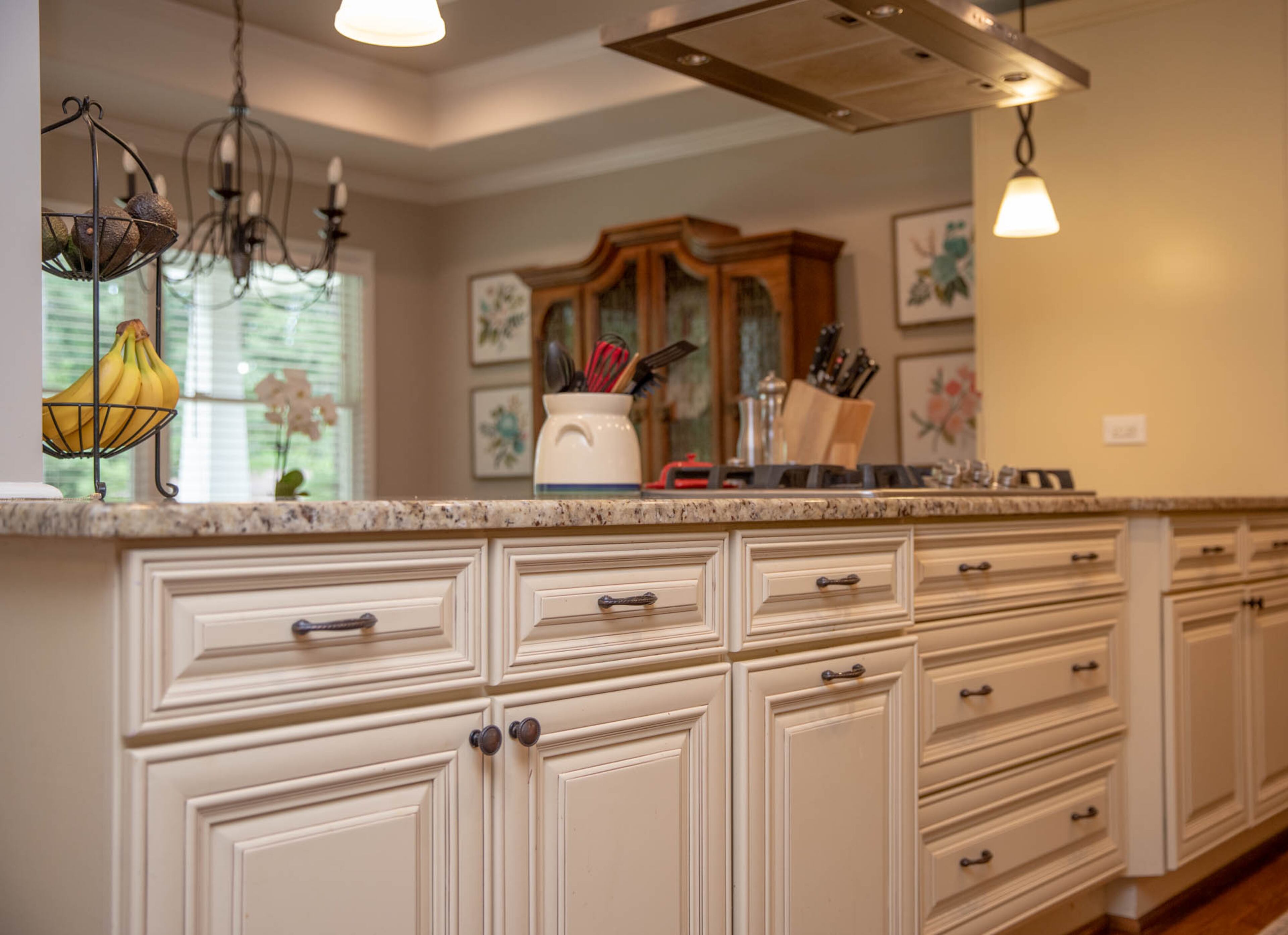 When Seth and Allie Ott bought their Atlanta home in 2012 the kitchen hadn't been updated since the house was built in 1956. Seth gutted the kitchen, which had been a galley, and opened it up. He also updated the space with new appliances.